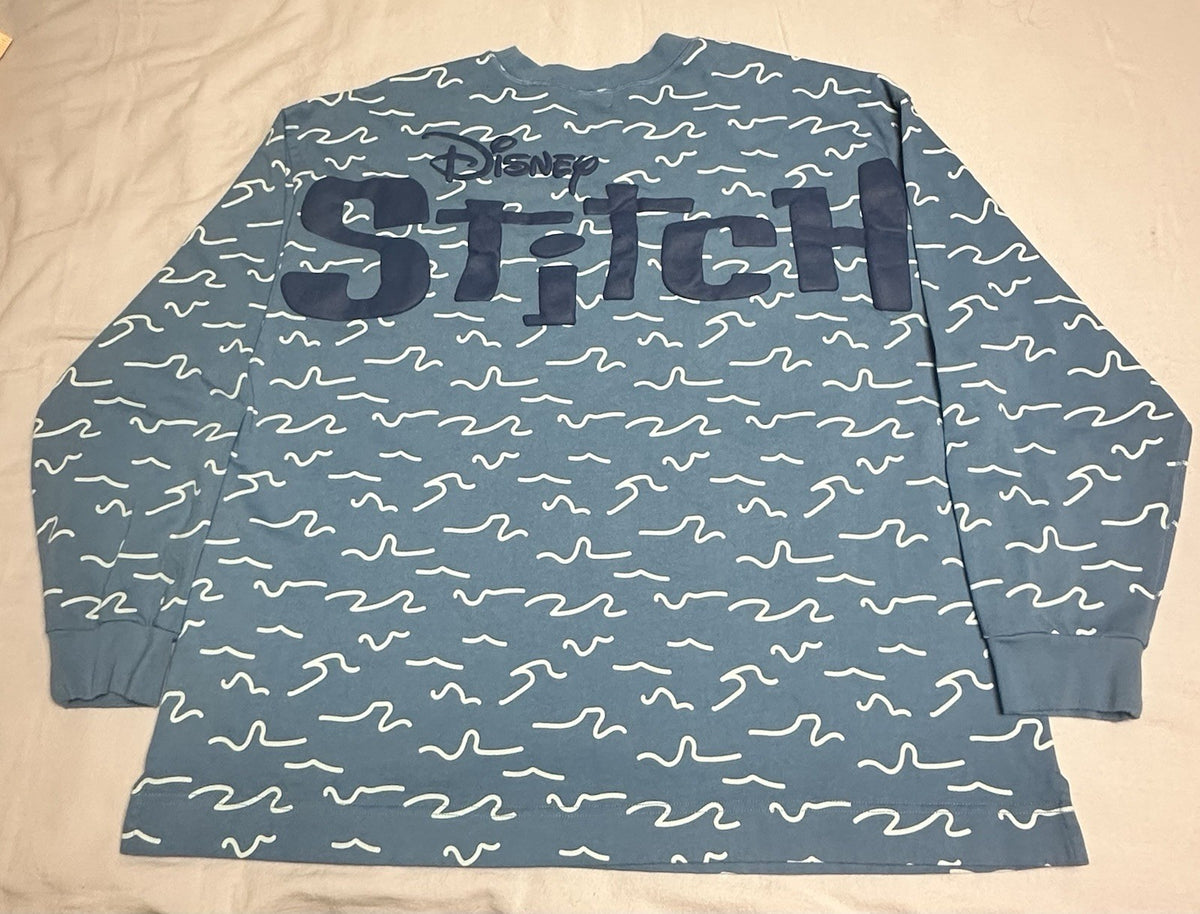 Walt Disney World WDW Surf Stitch Blue Celebration Spirit Jersey  XL - Surfboard