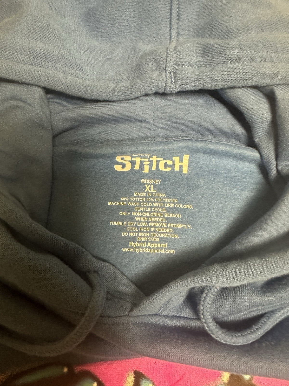 Disney's Lilo & Stitch Men's Airbrush Hoodie Size XL