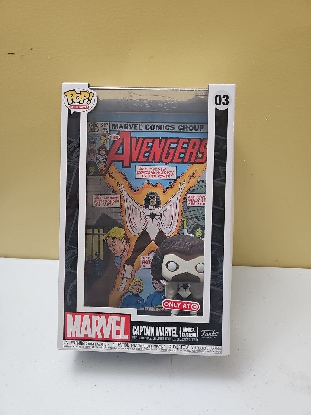 Captain Marvel Monica RAMBEAU NEW!! Exclusive Target Funko Pop
