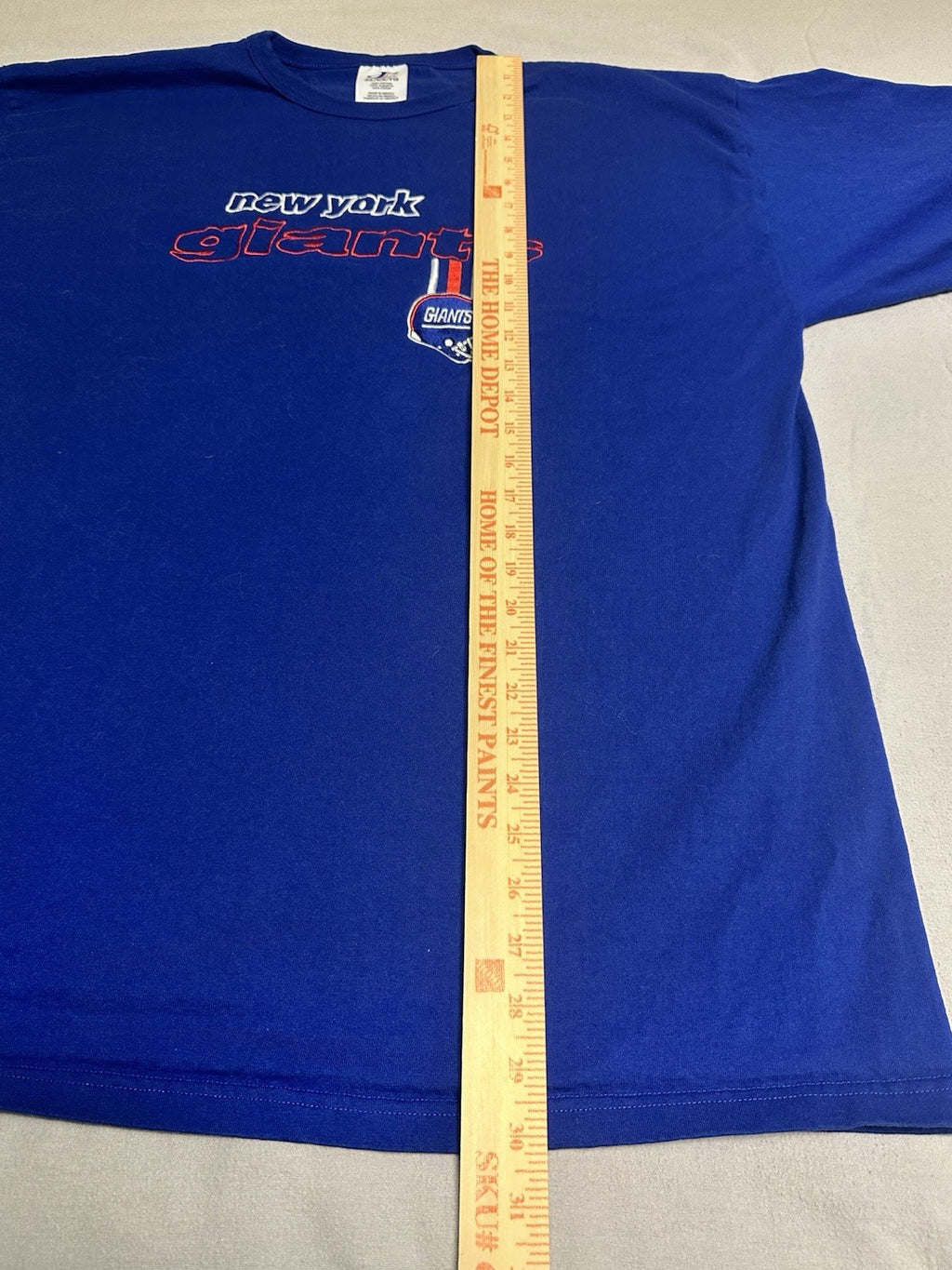 VTG New York Giants Shirt Mens Extra Large Blue Logo Athletic Embroidered