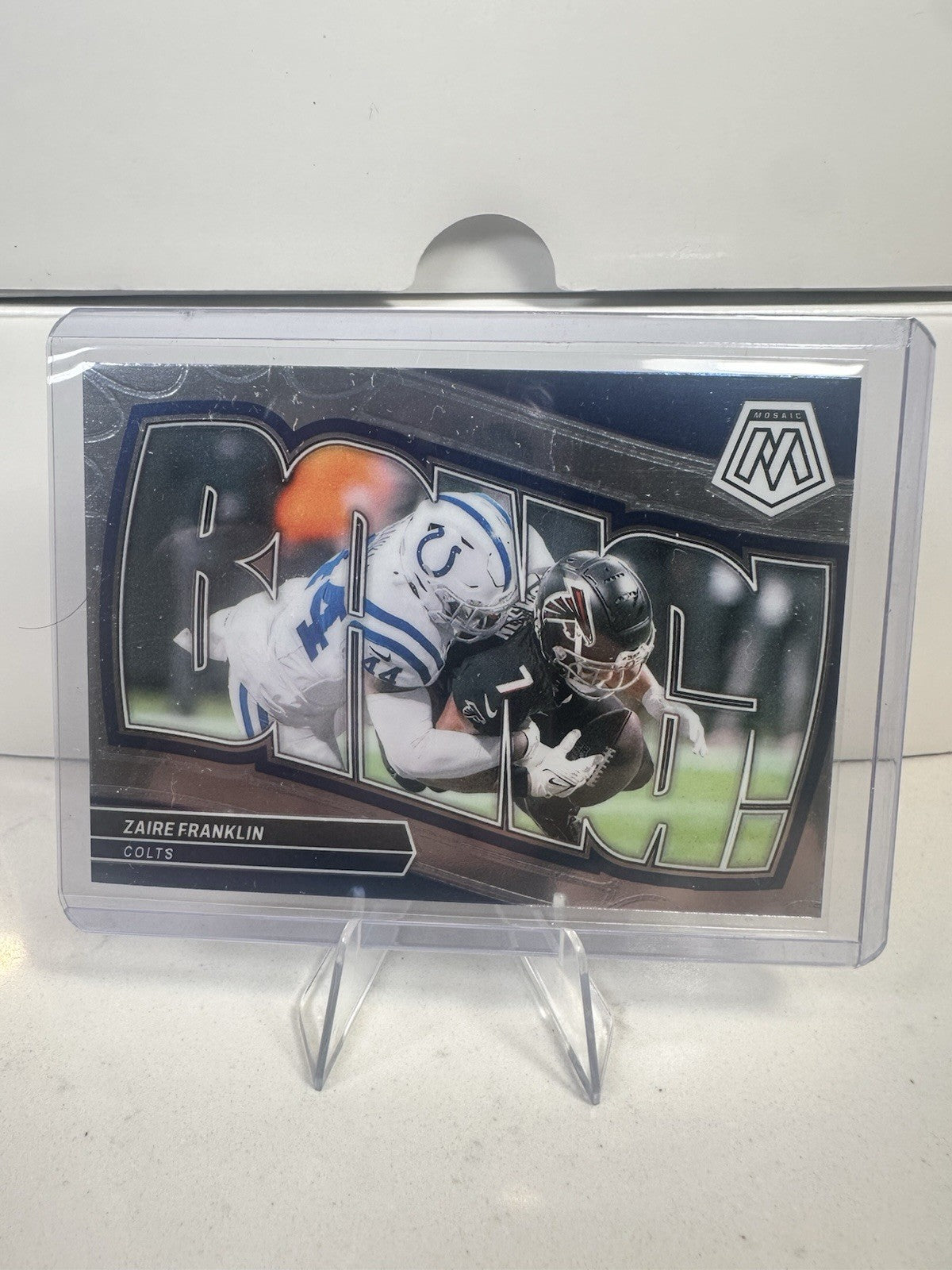 2024 Panini Mosaic Bang! Zaire Franklin #7 Colts Football Card