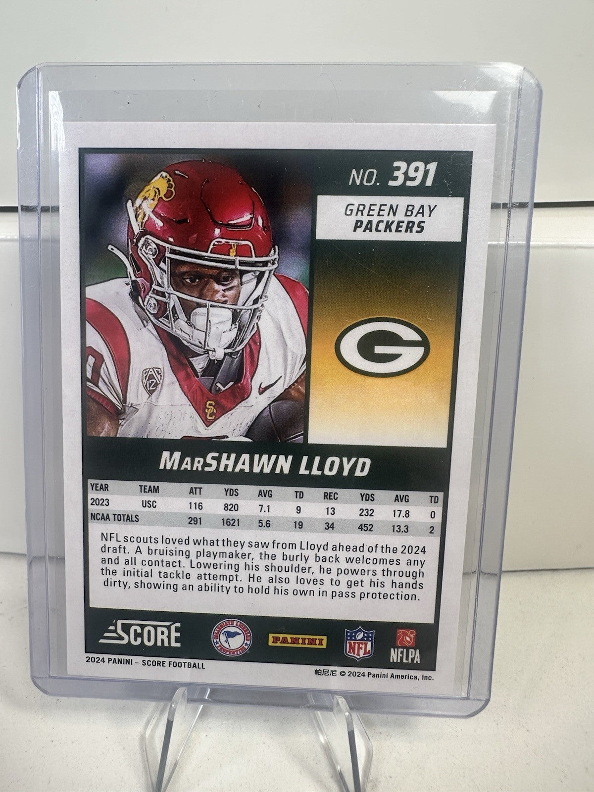 2024 Score - Rookies #391 Marshawn Lloyd (RC)
