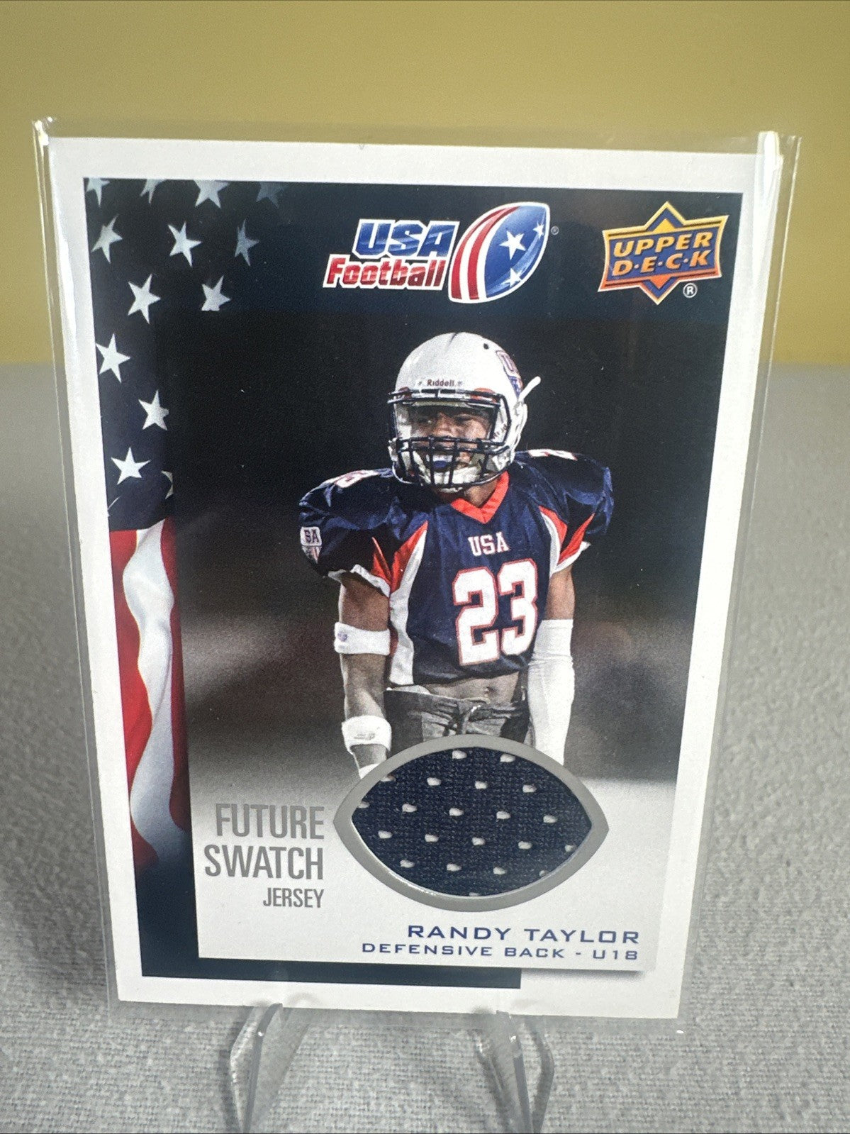 2014 Upper Deck USA Football Future Swatch Jersey Randy Taylor #92