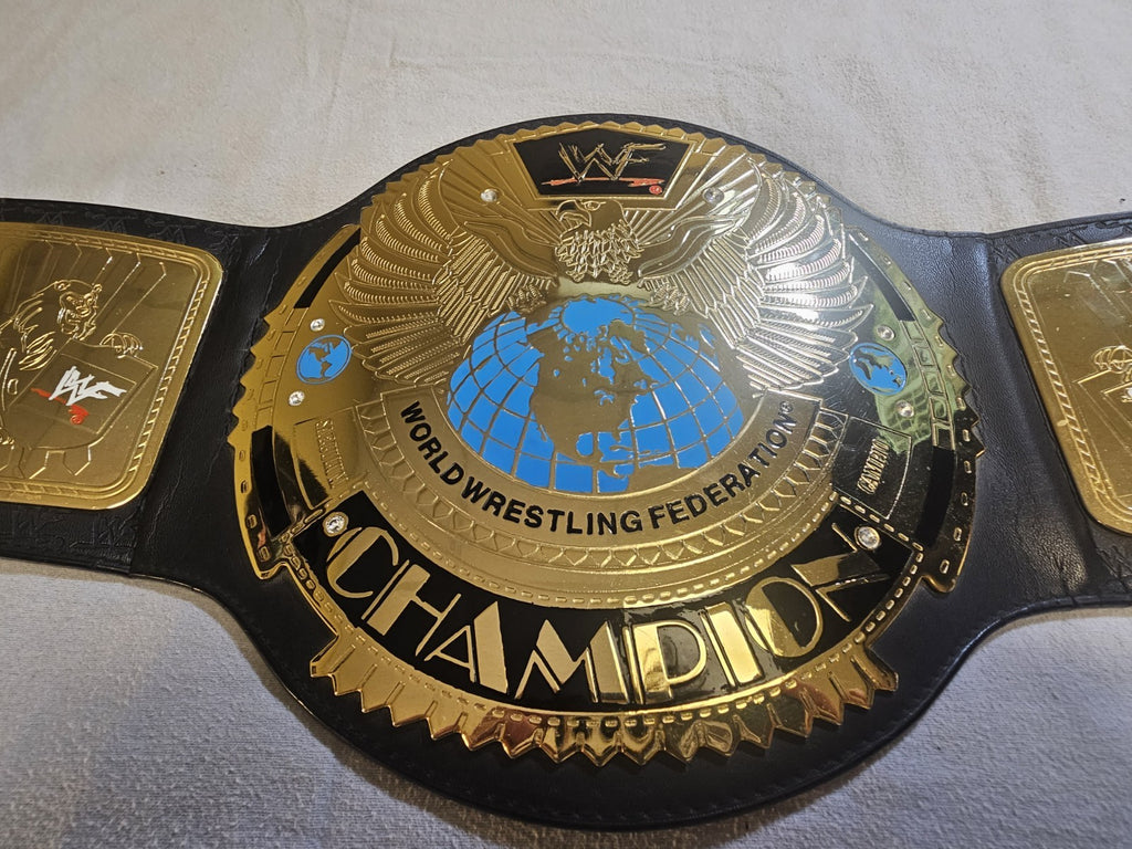 Original 2001 Figures Toy Co. BIG EAGLE Championship WWF Title Replica Belt