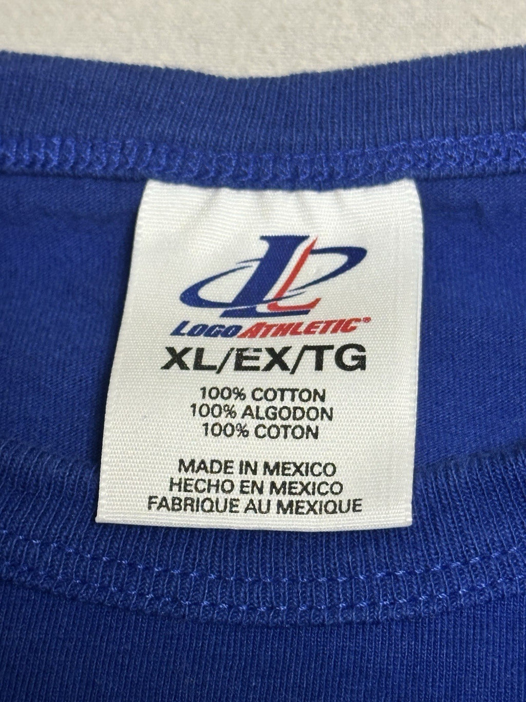VTG New York Giants Shirt Mens Extra Large Blue Logo Athletic Embroidered