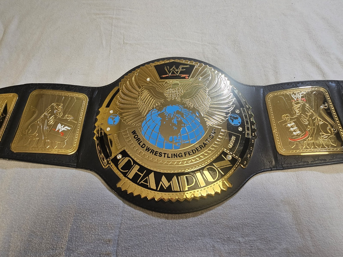 Original 2001 Figures Toy Co. BIG EAGLE Championship WWF Title Replica Belt