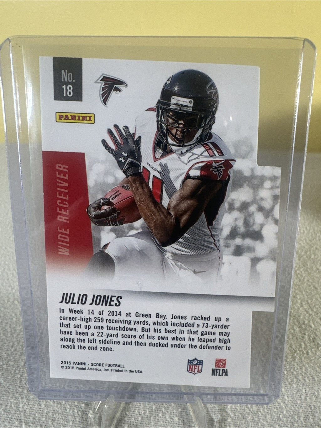 2015 Score Playmakers Desert Camo Julio Jones #18