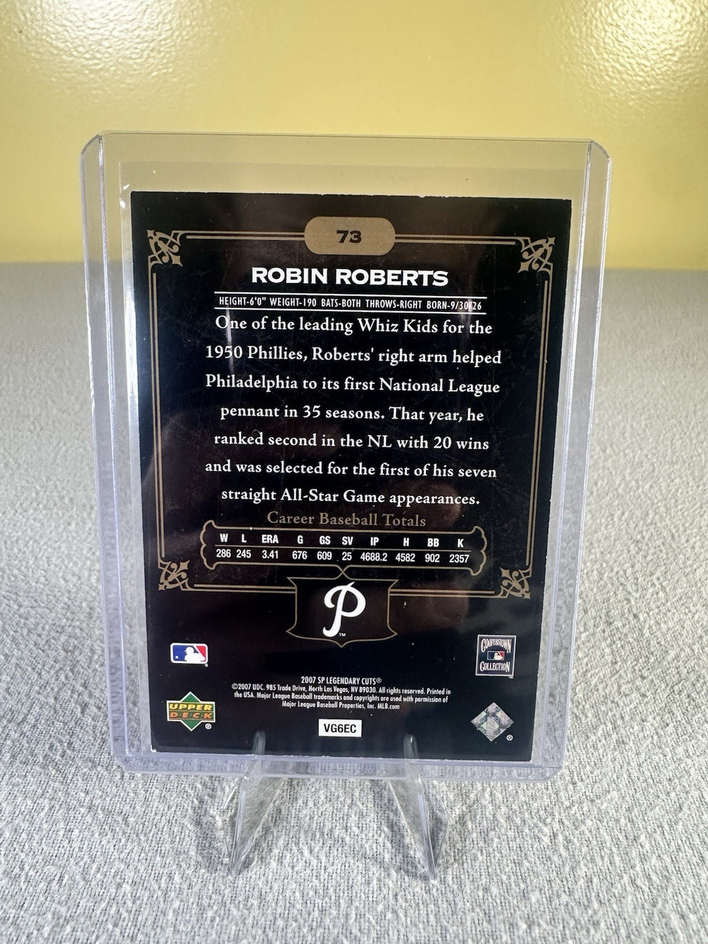 2007 SP Legendary Cuts - Robin Roberts #73