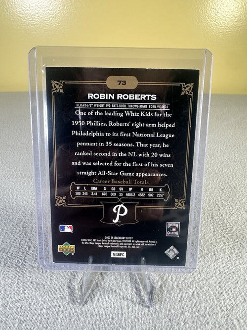 2007 SP Legendary Cuts - Robin Roberts #73