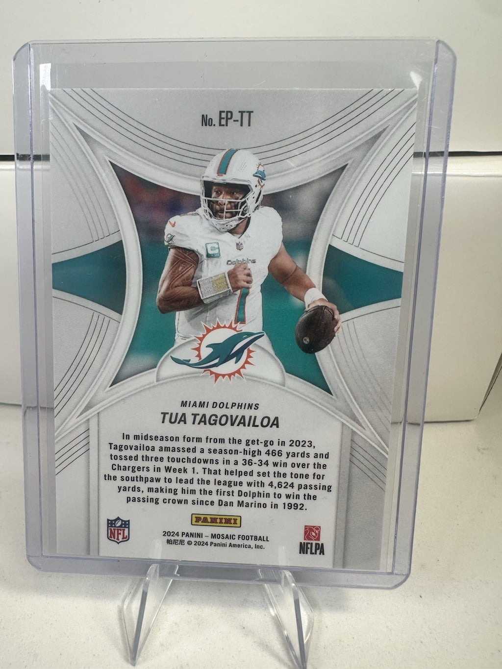 2024 PANINI MOSAIC  TUA TAGOVAILOA EPIC PERFORMERS  EP-TT Miami Dolphins