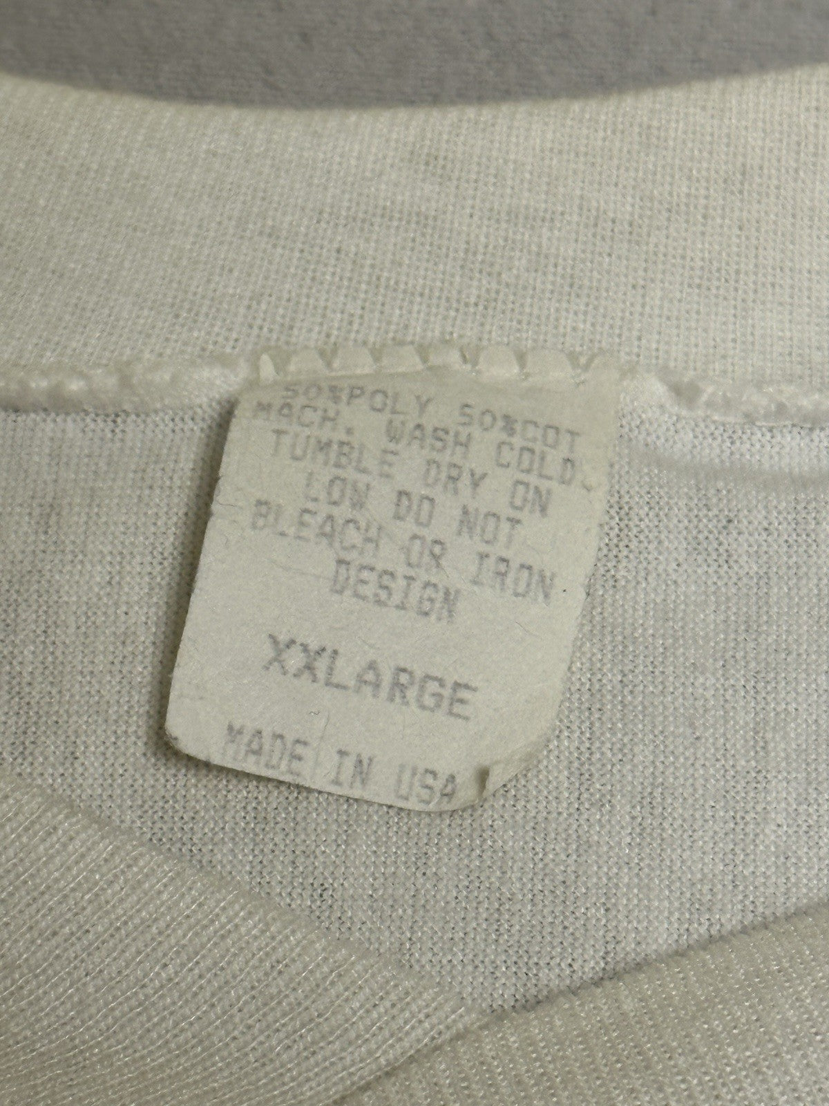 Vintage Super Bowl 1992 XXVI 3/4 Sleeve Shirt XXL White Bills Vs Redskins RARE