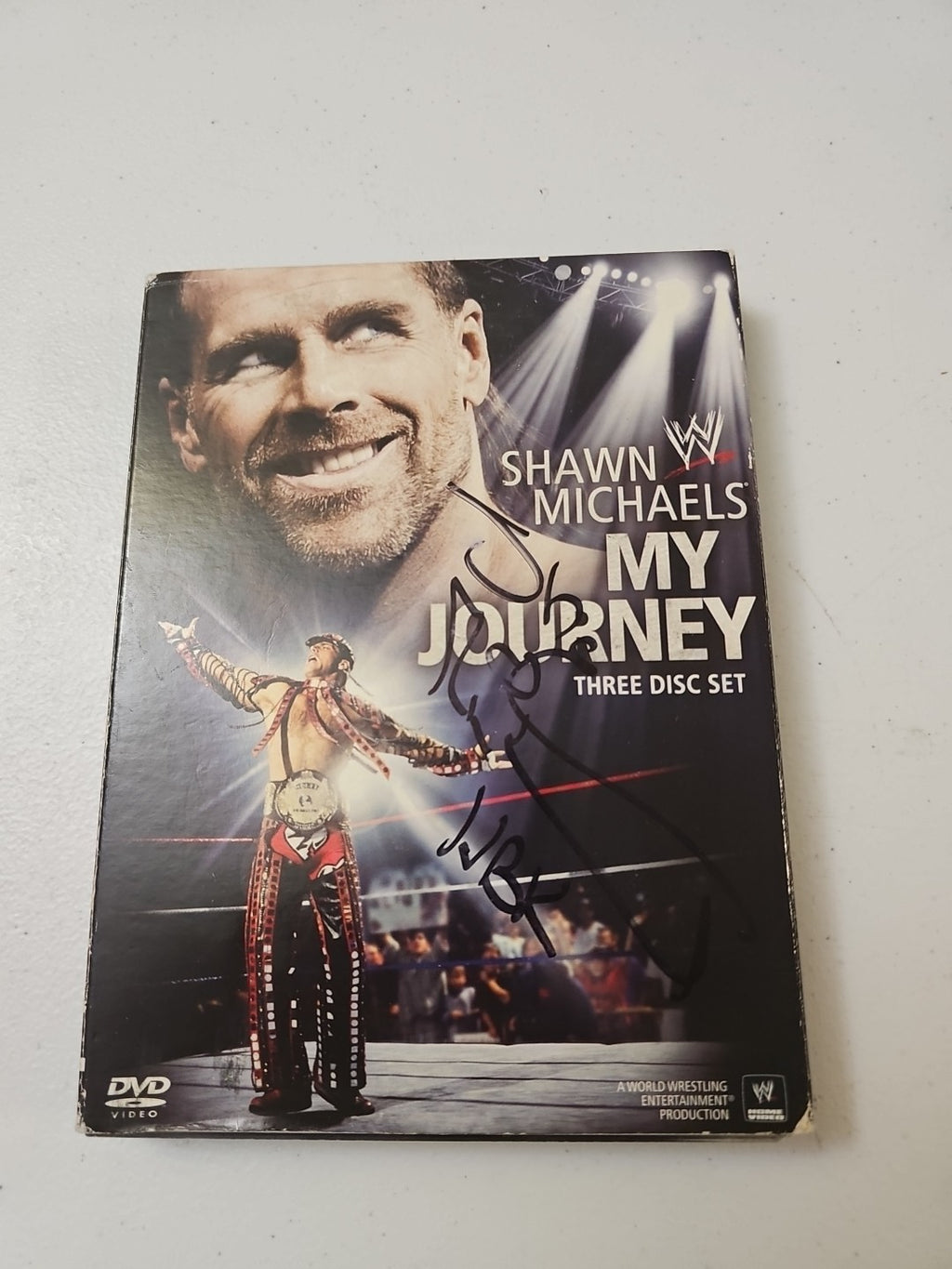 WWE: Shawn Michaels - My Journey (DVD, 2010, 3-Disc Set)Autohraphed