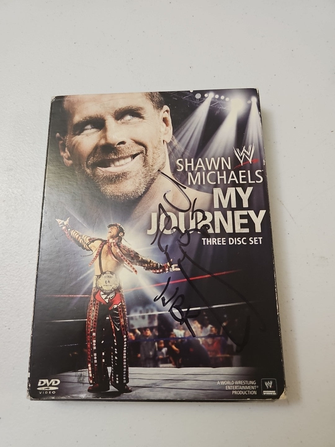 WWE: Shawn Michaels - My Journey (DVD, 2010, 3-Disc Set)Autohraphed
