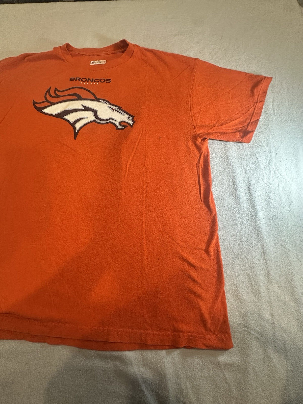 NFL Team Apparel Denver Broncos Peyton Manning Orange Football Shirt XL