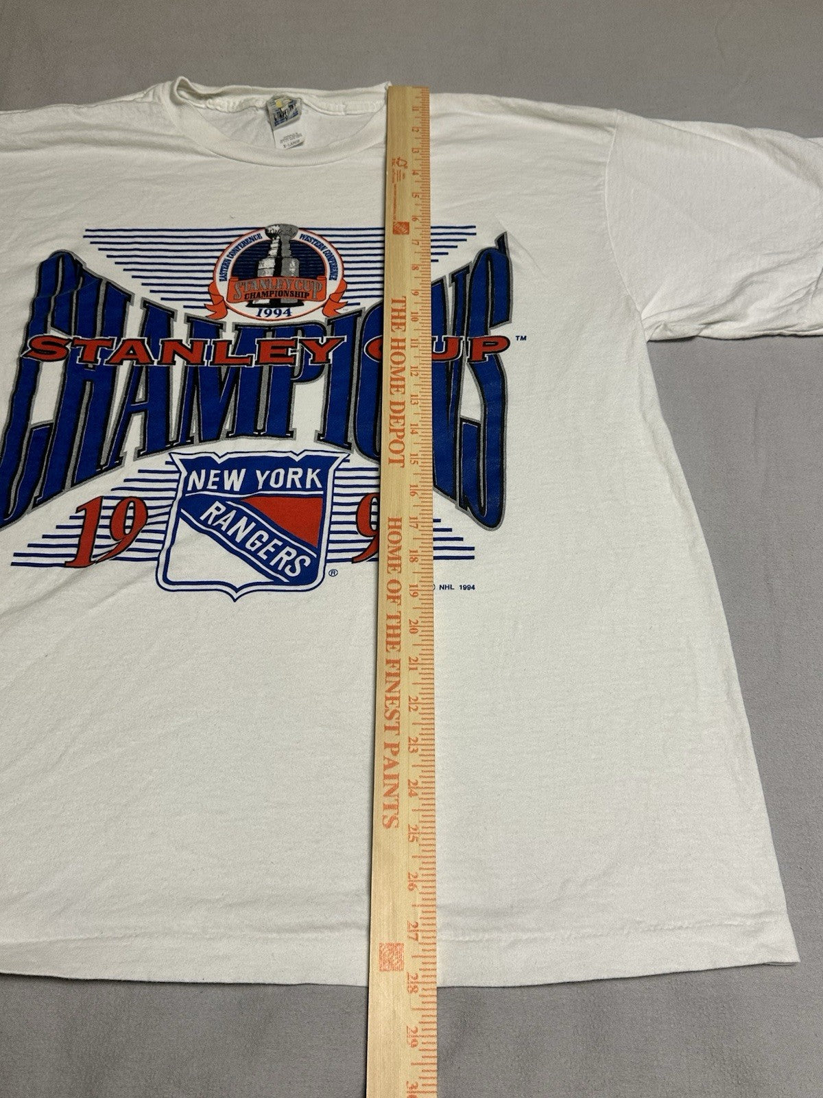 Vintage 1994 New York Rangers Shirt Mens XL NHL Stanley Cup Logo 7 90s