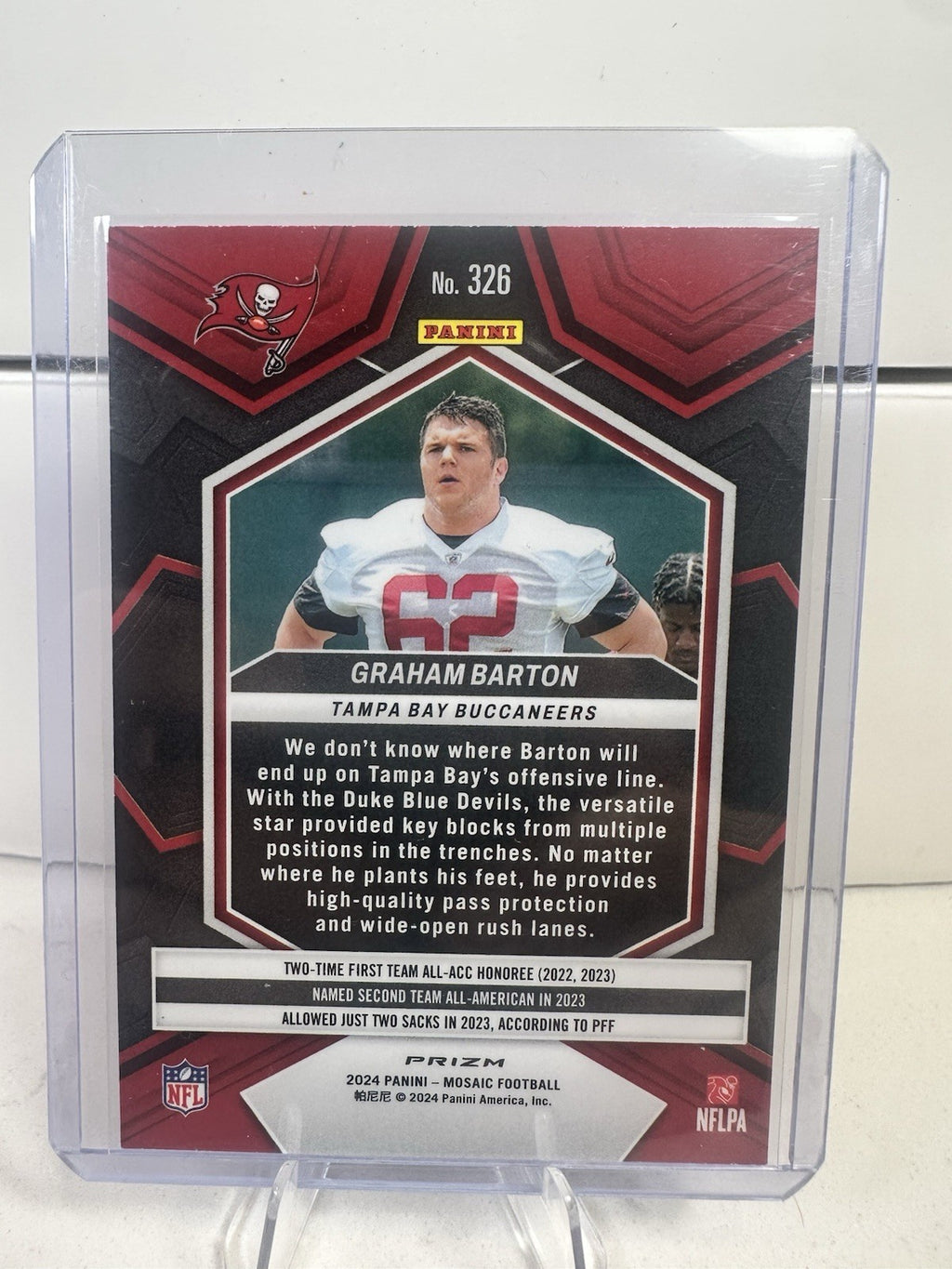 Graham Barton 2024 Panini Mosaic - Rookies #326 Camo Pink Mosaic Prizm (RC)