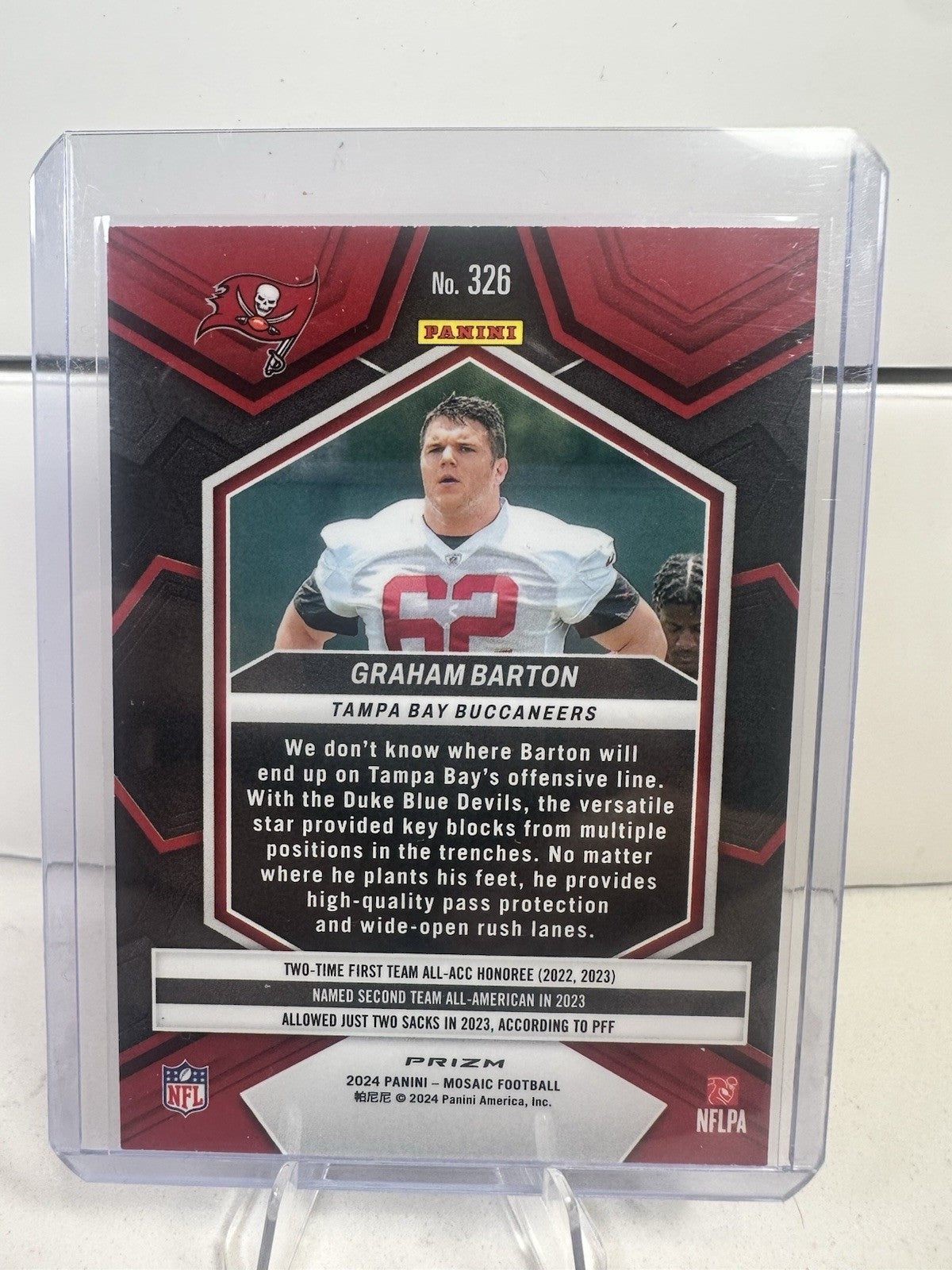 Graham Barton 2024 Panini Mosaic - Rookies #326 Camo Pink Mosaic Prizm (RC)