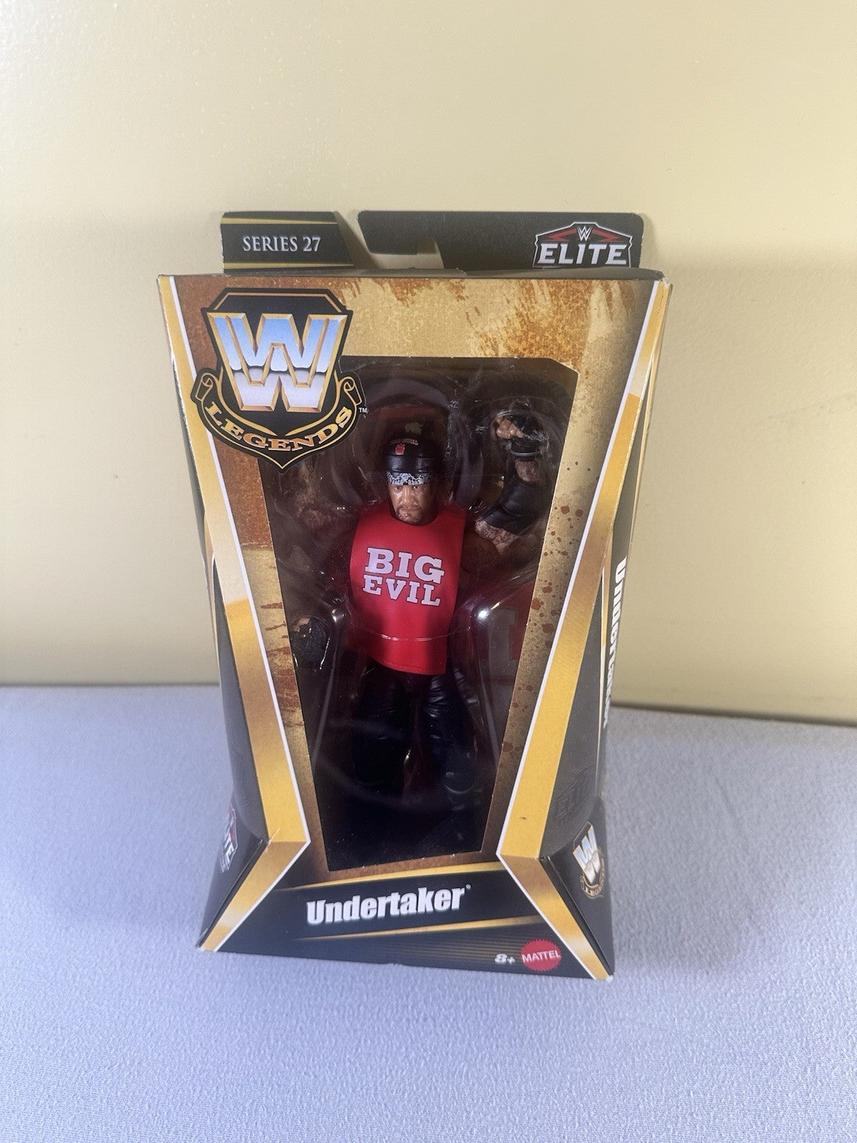WWE LEGENDS Elite Collection: UNDERTAKER  Series 27 - Red Big Evil Shirt (NEW)