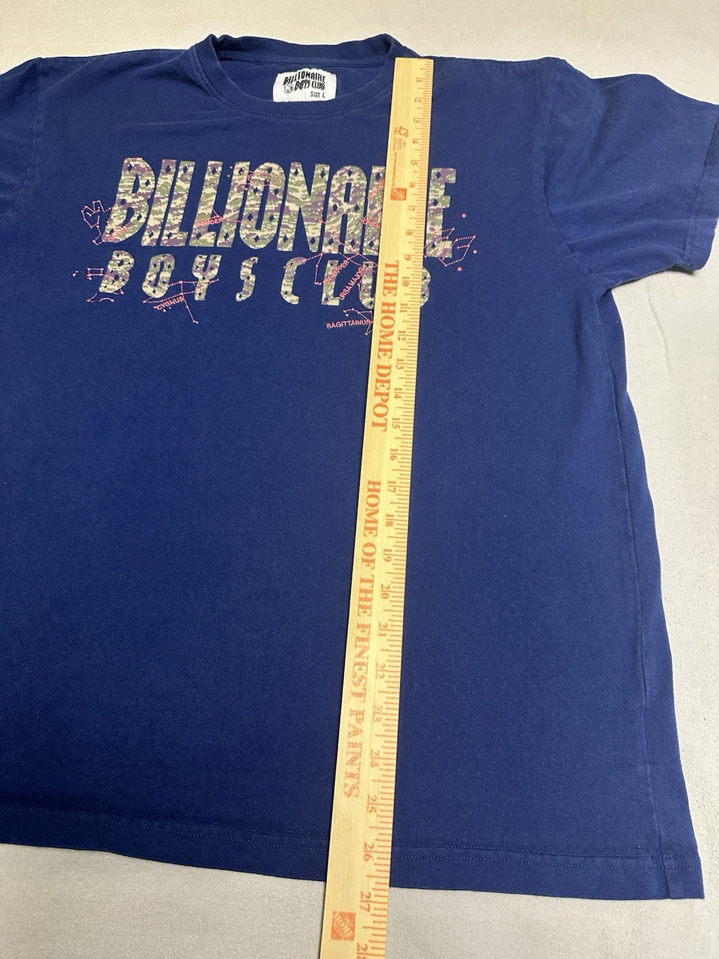 Billionaire Boys Club Constellations Straight Logo Tee Shirt Size Large
