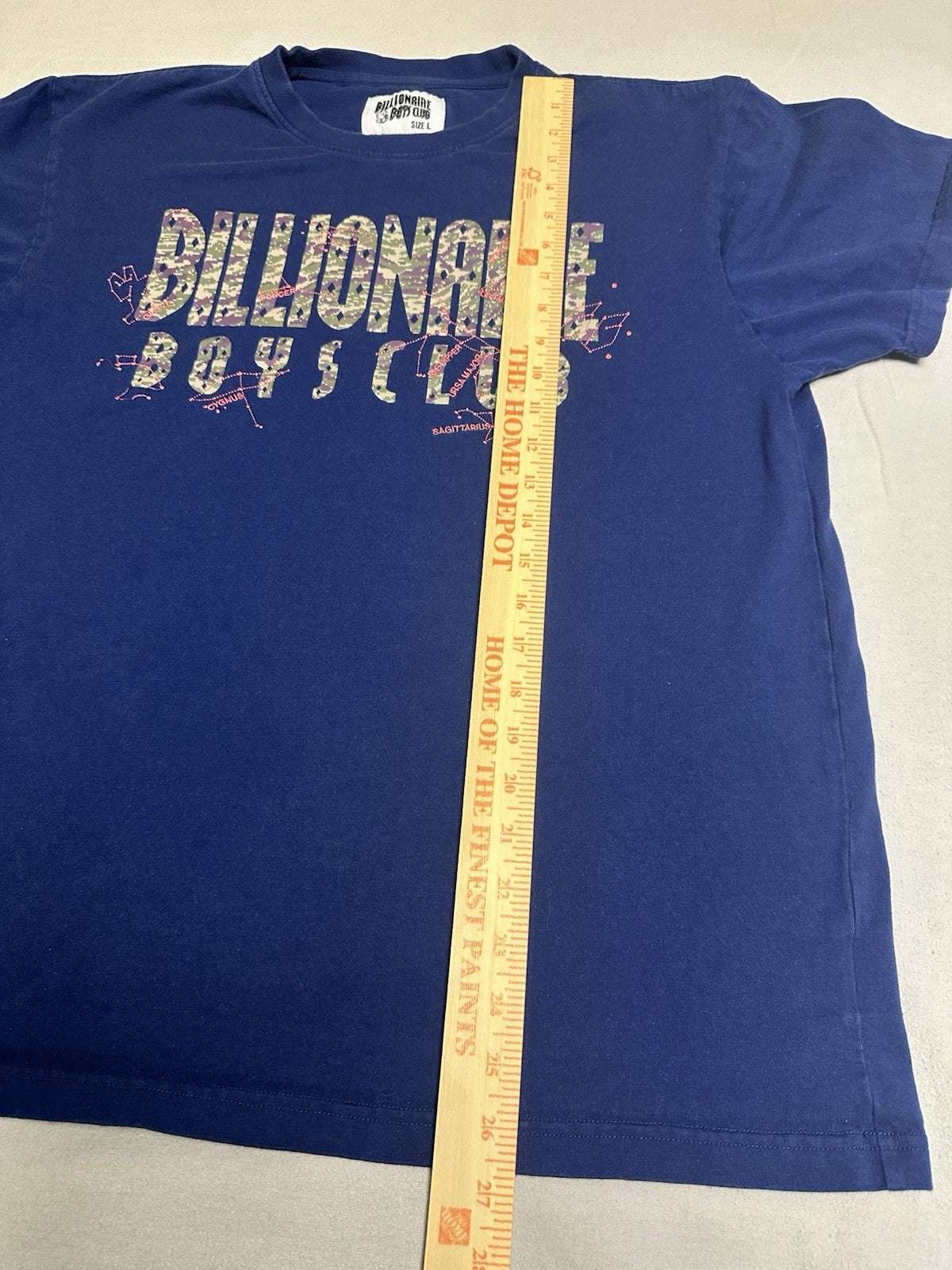 Billionaire Boys Club Constellations Straight Logo Tee Shirt Size Large