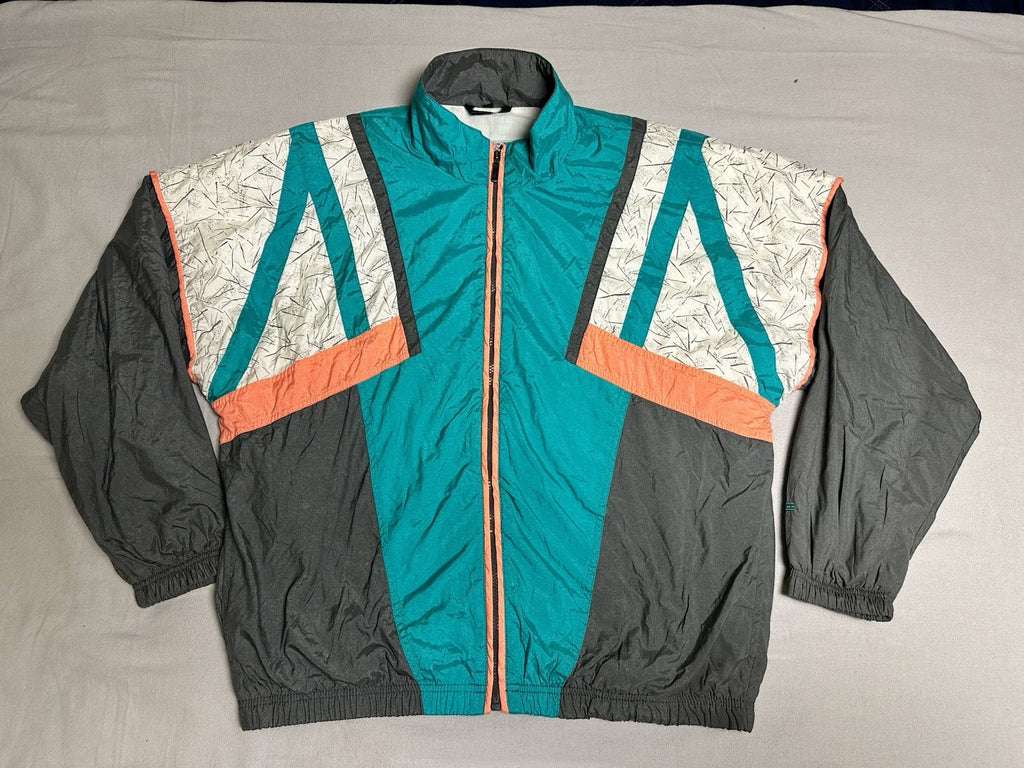 VTG 90s HEAD Sportswear Windbreaker Jacket Mens L  Colorblock Hong Kong