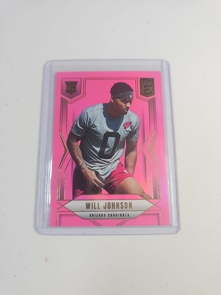 2025 Panini Donruss Elite - Rookies Will Johnson #115 Pink Ink (RC)