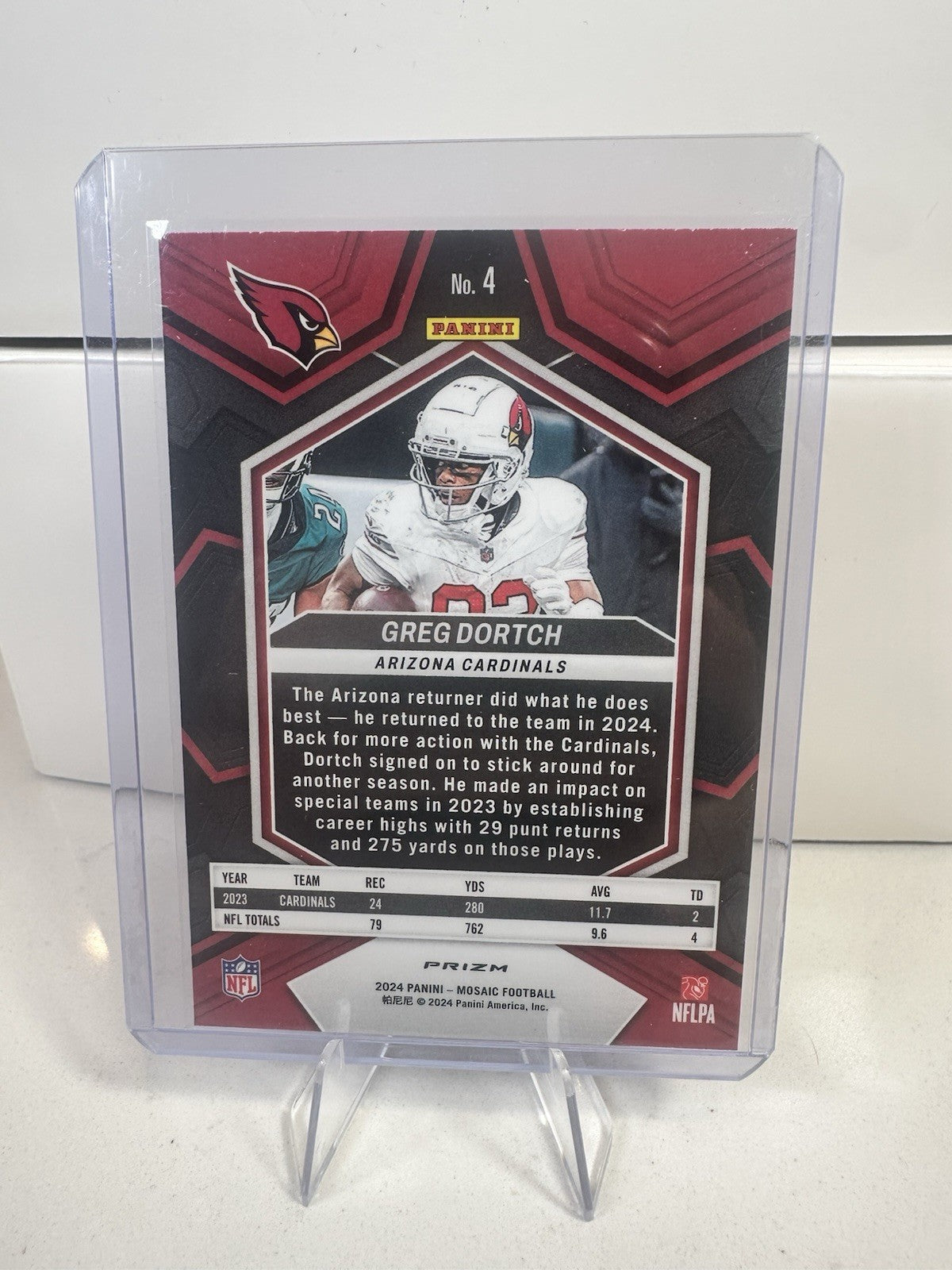 2024 Panini Mosaic - Greg Dortch #4 Mosaic Prizm