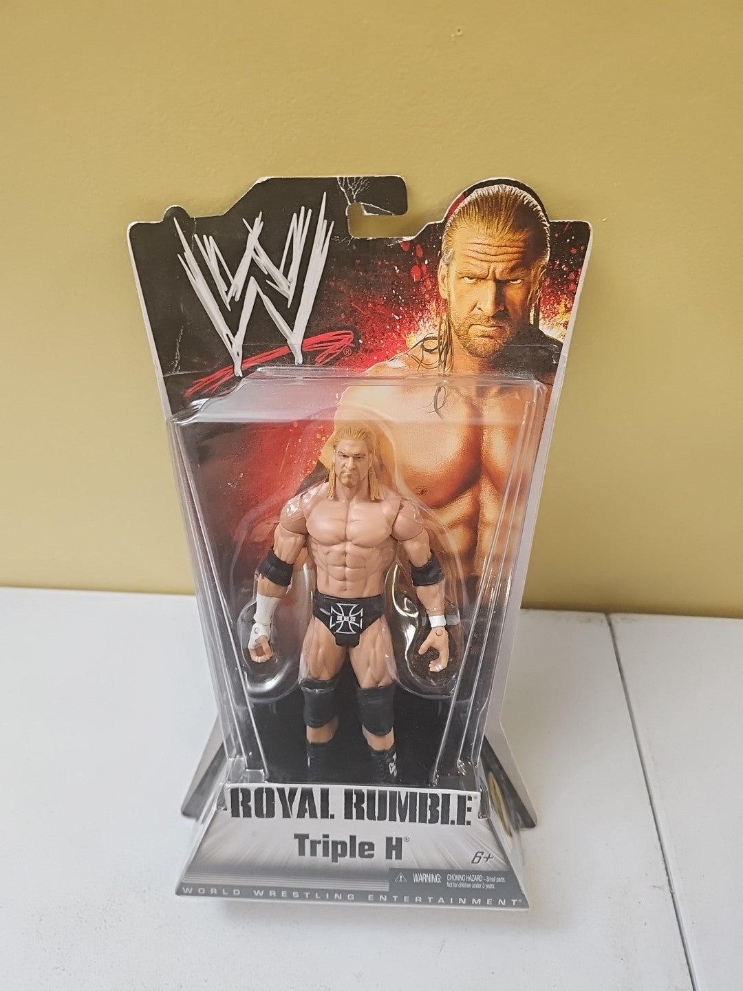 WWE 2010 Triple H Royal Rumble Wrestling Figure Mattel New! NOS