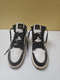 RARE 🚀 Nike Air Jordan 1 Mid SE Patent Black Gold Medal 852542-007 Size 12 Men