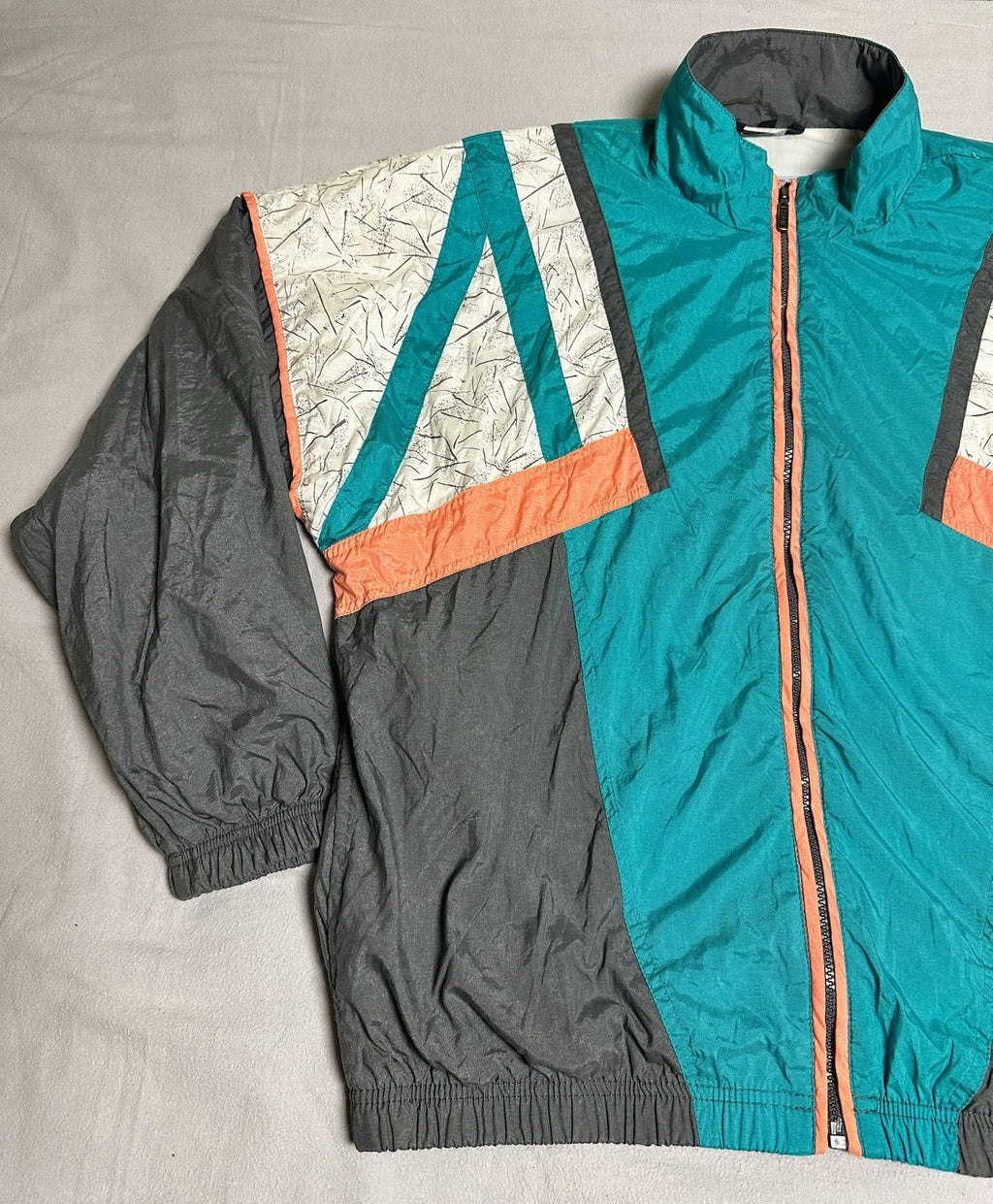 VTG 90s HEAD Sportswear Windbreaker Jacket Mens L  Colorblock Hong Kong