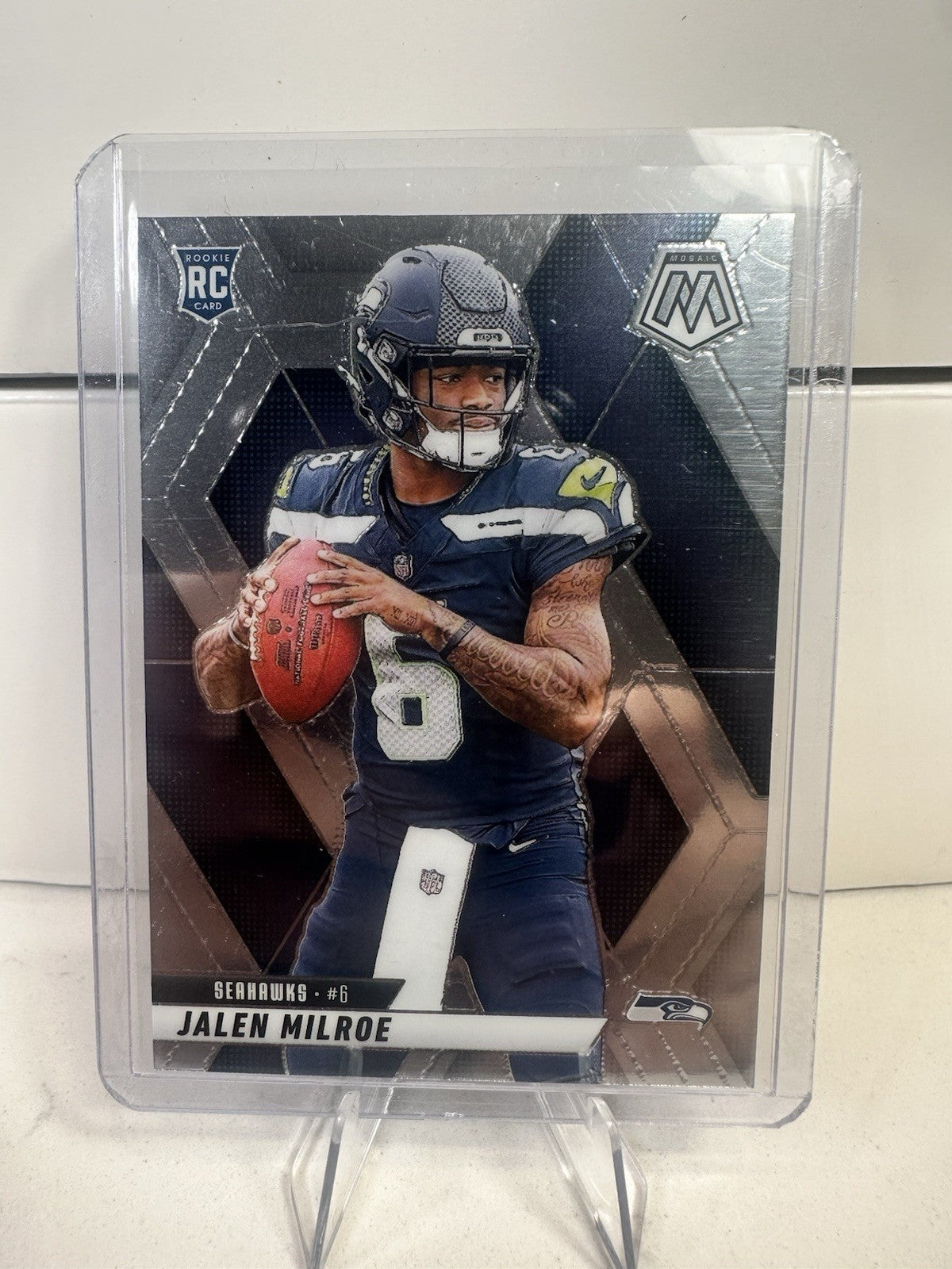 Panini Mosaic Base Set #322 Jalen Milroe Rookie Football Seattle Seahawks 2025