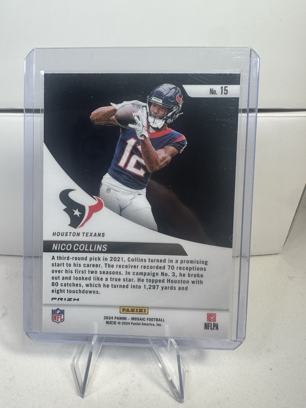 2024 Panini Mosaic - Elevate Green Mosaic Prizm #15 Nico Collins
