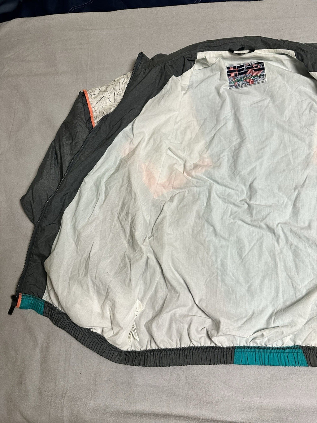 VTG 90s HEAD Sportswear Windbreaker Jacket Mens L  Colorblock Hong Kong