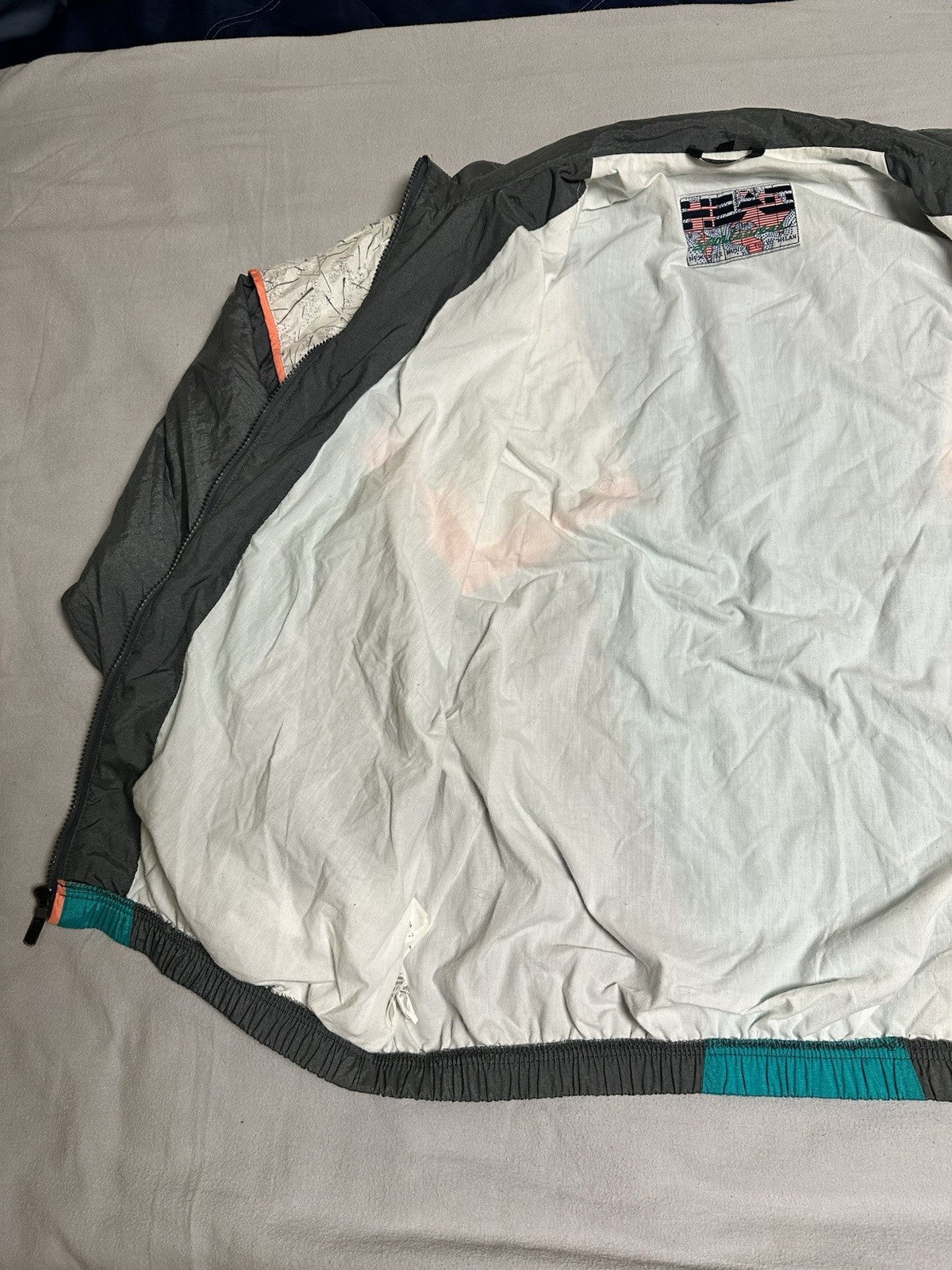 VTG 90s HEAD Sportswear Windbreaker Jacket Mens L  Colorblock Hong Kong