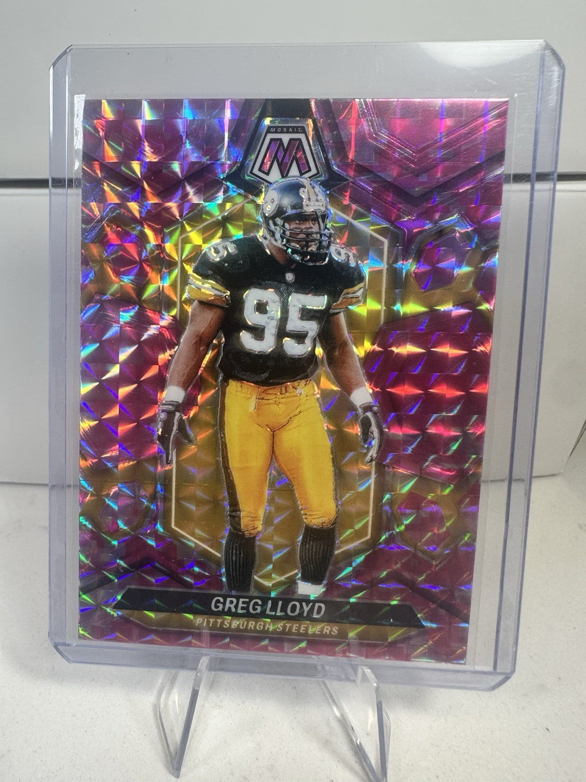 2024 Panini Greg Lloyd Reactive Pink Mosaic Prizm