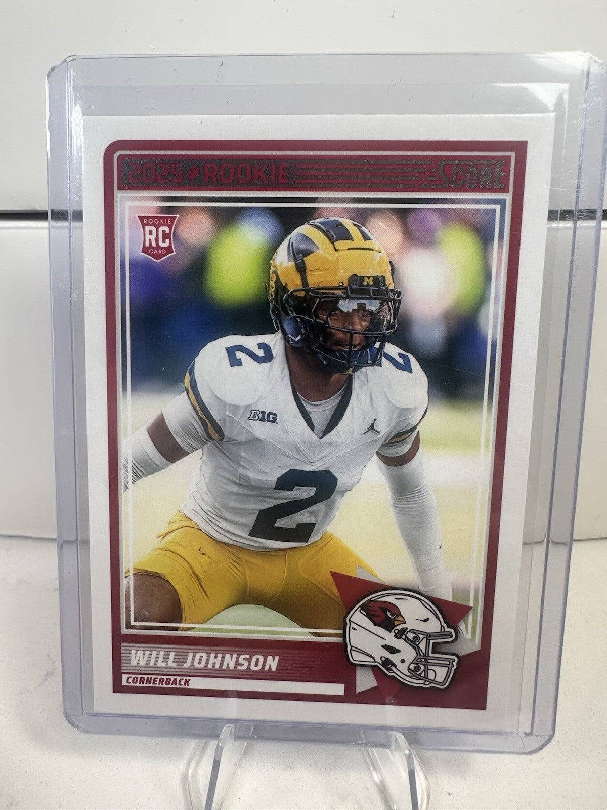 2025 Panini Score Rookies Will Johnson #11 Arizona Cardinals Football