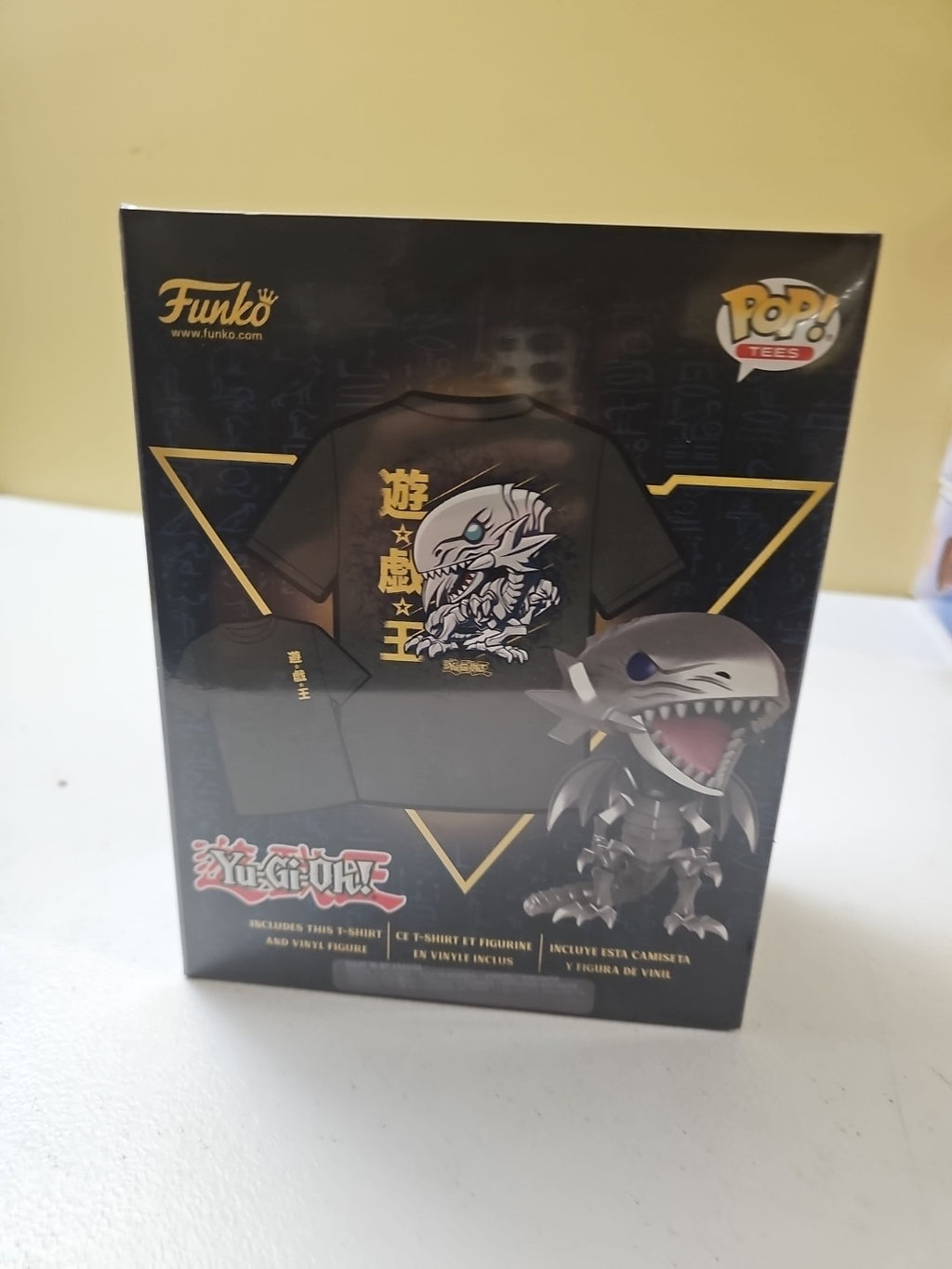 Funko Pop! Blue Eyes White Dragon Pop/Tee Size L T-Shirt BoxLunch Yugioh Sealed