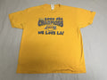 Vintage Los Angeles Lakers T-Shirt Adult XL Yellow NBA Champions 2000 Kobe Shaq