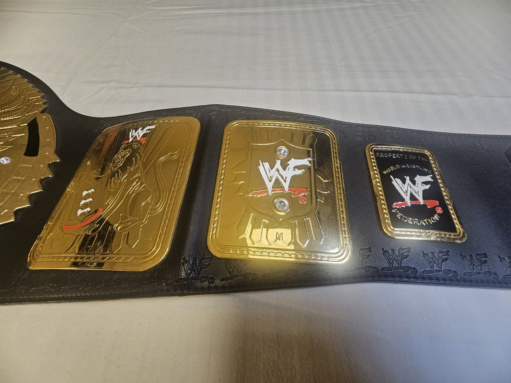 RARE 2001 WWF Attitude Era Championship Title Belt Adult Replica Figures Toy Co.