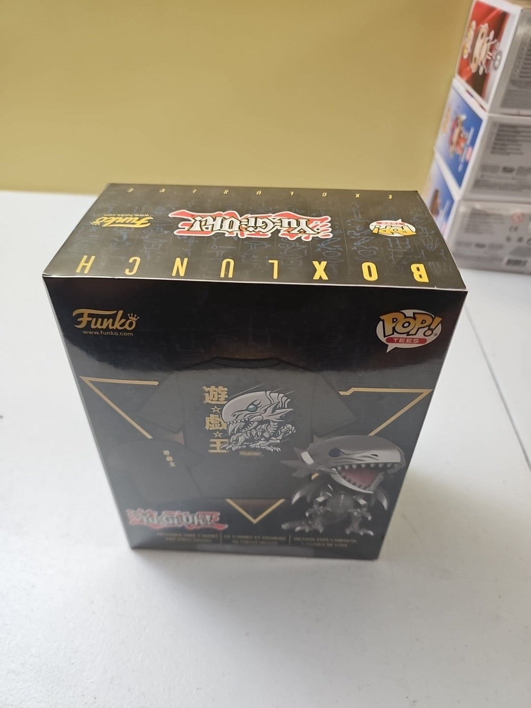 Funko Pop! Blue Eyes White Dragon Pop/Tee Size L T-Shirt BoxLunch Yugioh Sealed