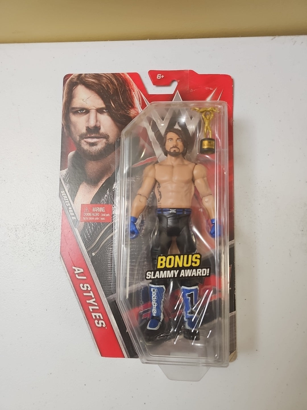 WWE AJ Styles Slammy Award Chase Action Figure Series 68B