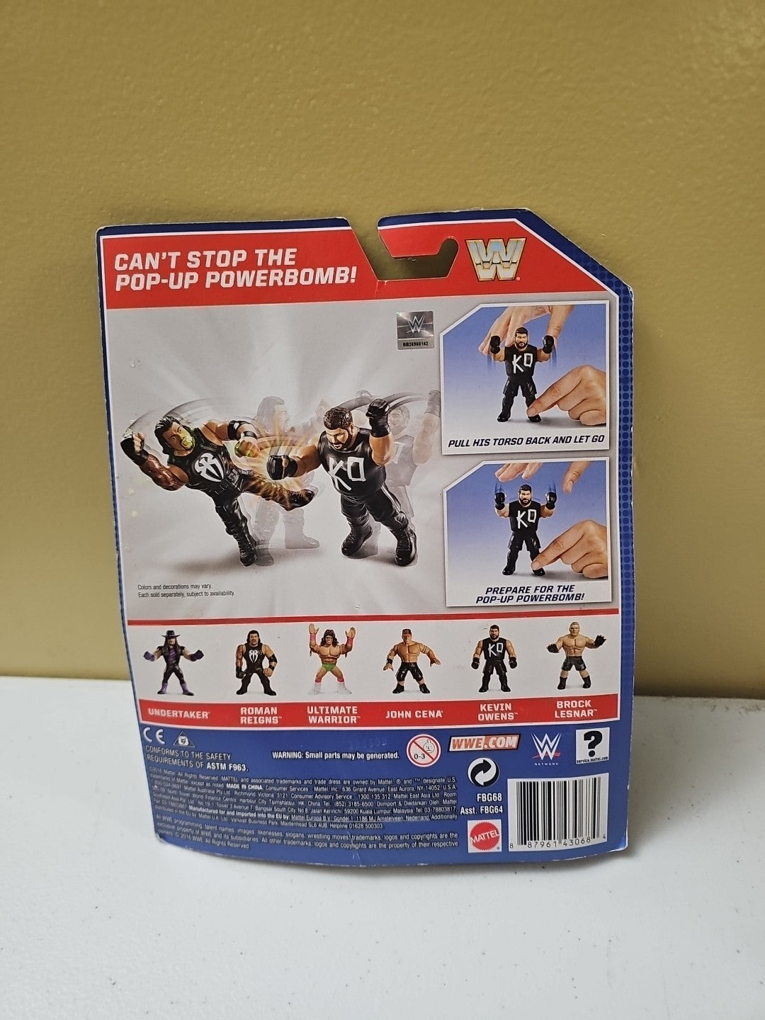 Rare Retro Series 1 Wrestling Action Figure WWE WWF Mattel Kevin Owens