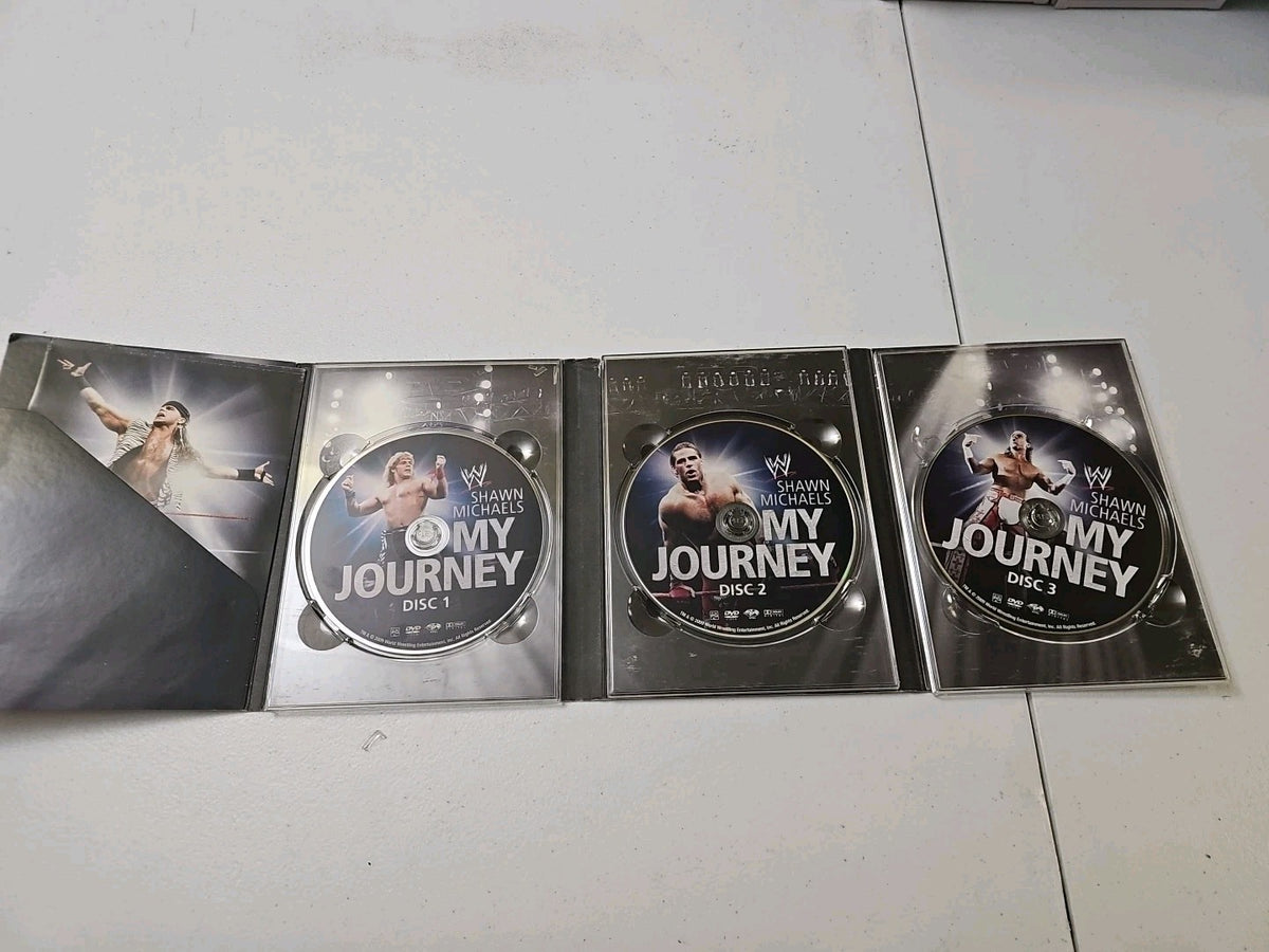 WWE: Shawn Michaels - My Journey (DVD, 2010, 3-Disc Set)Autohraphed