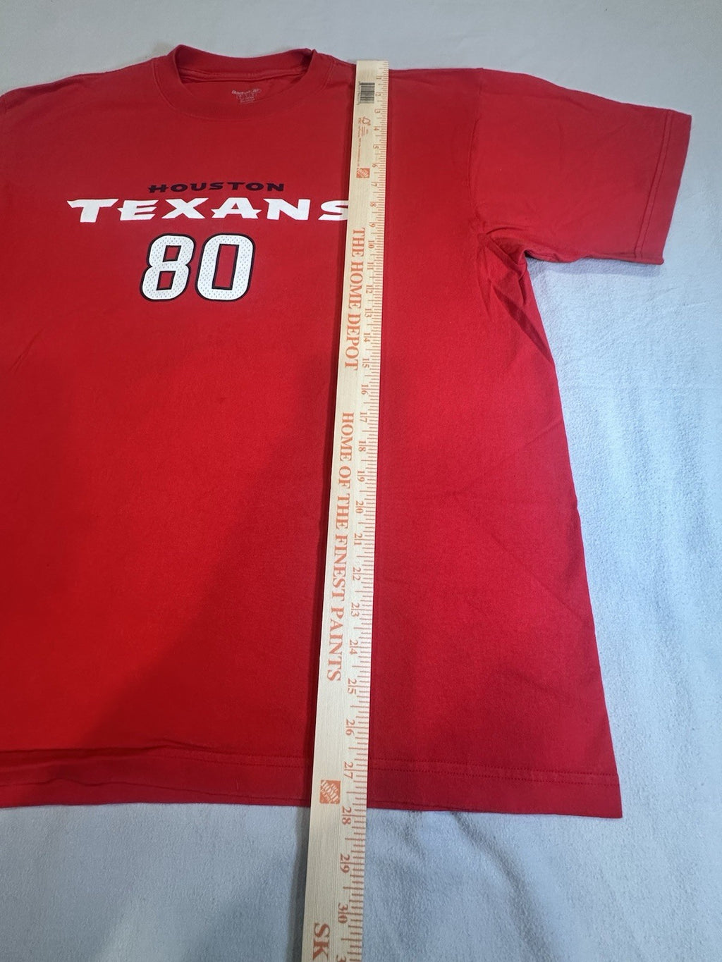 Reebok Houston Texans Shirt Jersey  Andre Johnson #80 NFL Football Tshirt Large