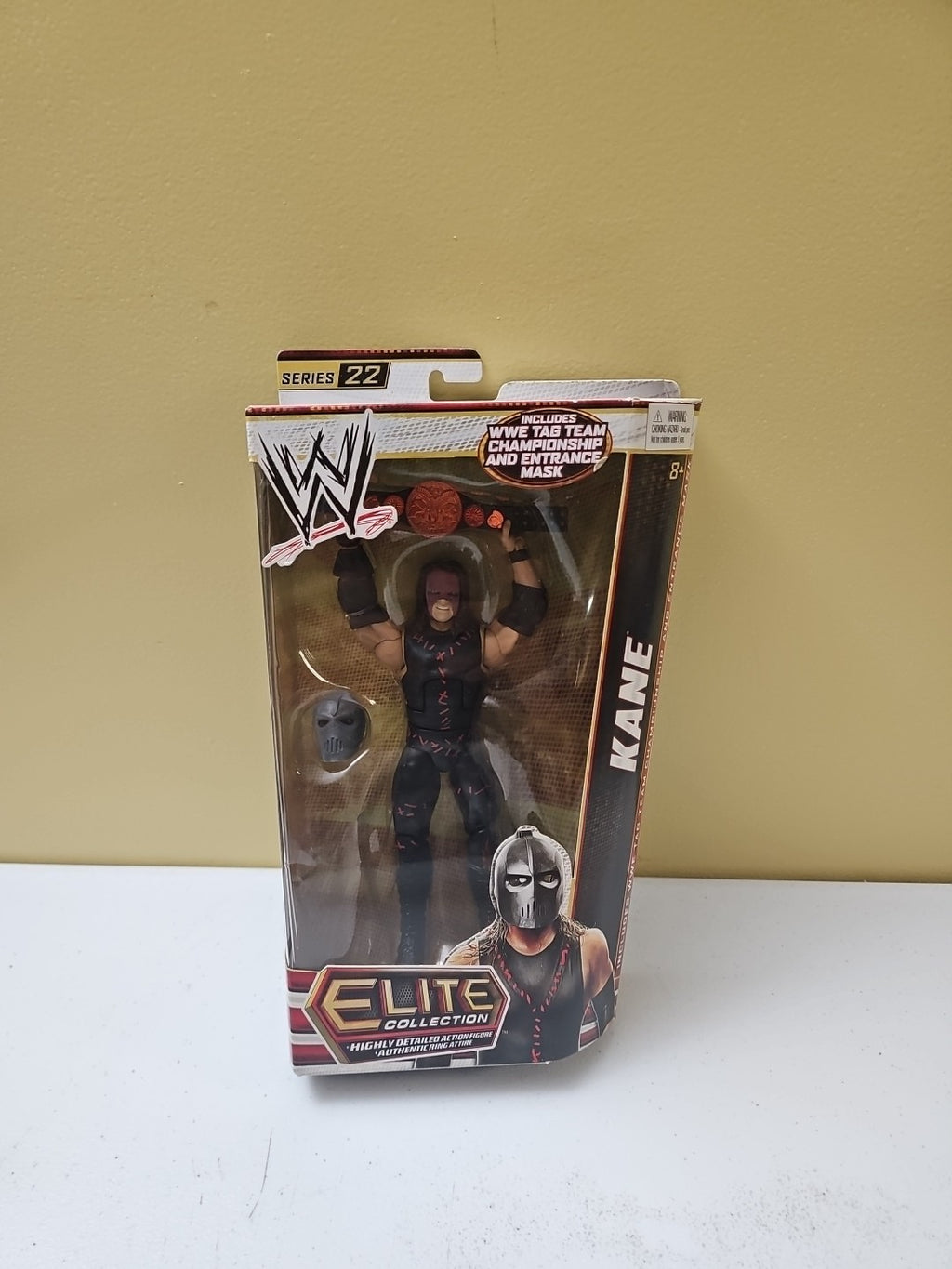 WWE Kane Elite Series 22 Action Figure w/ Mask And Tag Team Belt