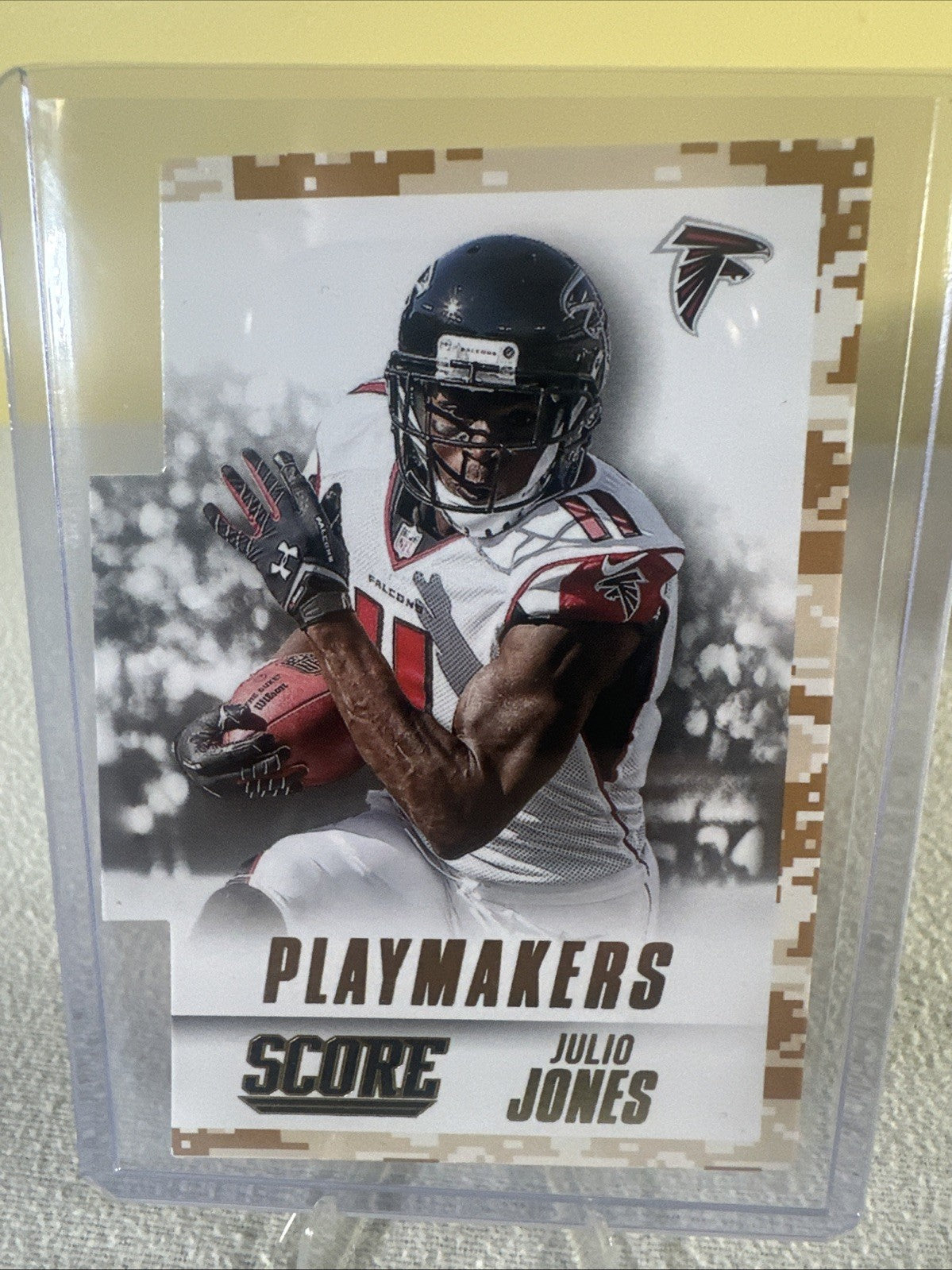 2015 Score Playmakers Desert Camo Julio Jones #18