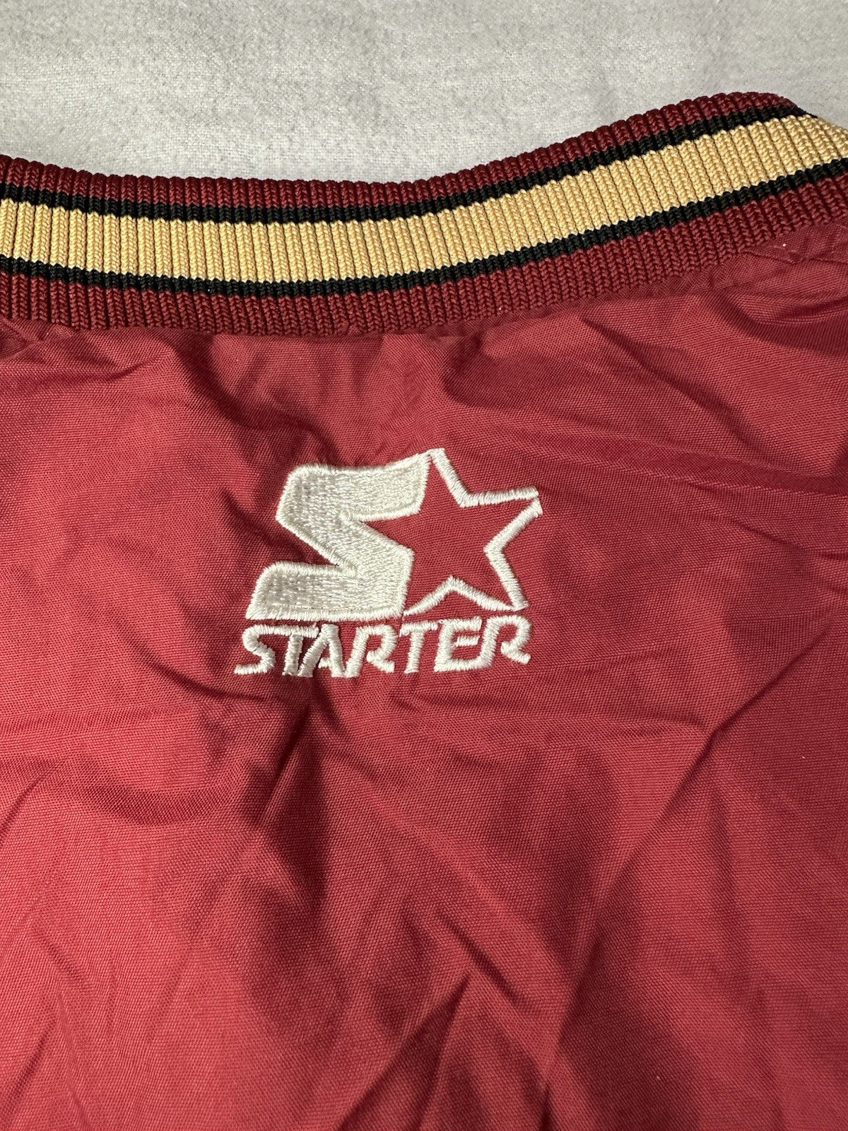 Vintage Starter Pro Line San Francisco 49ers Pullover Jacket Men’s XL Red NFL