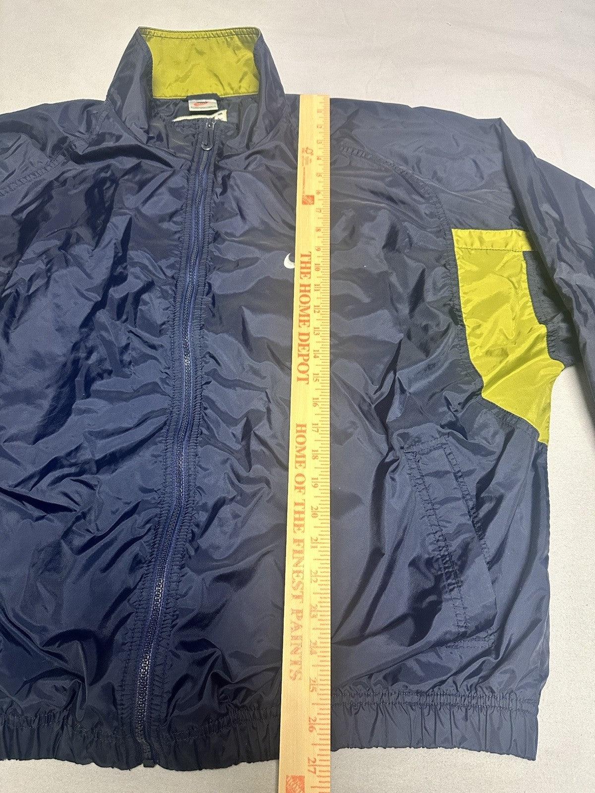 Vintage Nike Windbreaker Navy Men’s XL White Tag 90s Full Zip