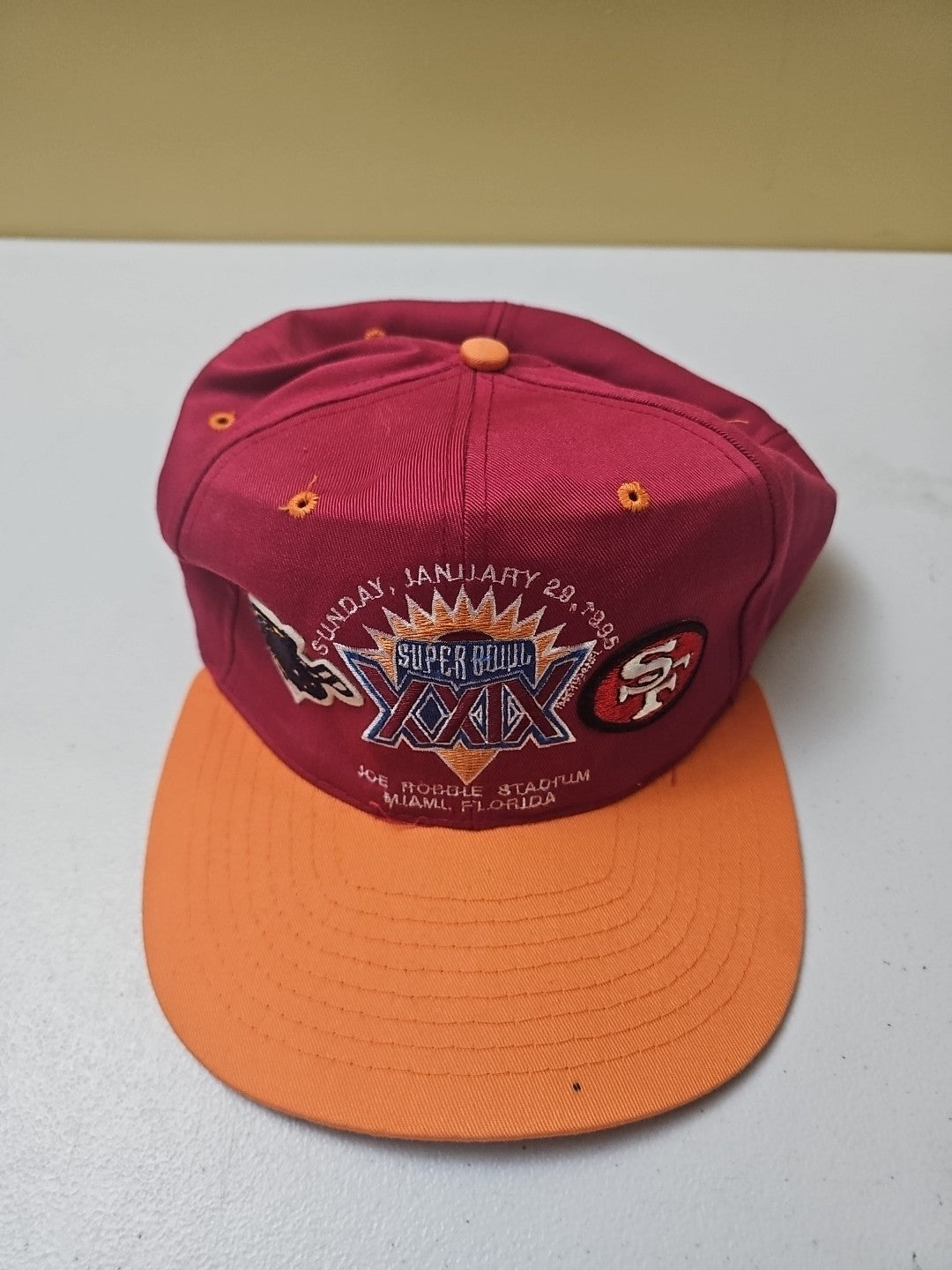 NFL Super Bowl XXIX Joe Robbie Stadium Baseball Cap Hat Mens L/XL Size Flex Fit