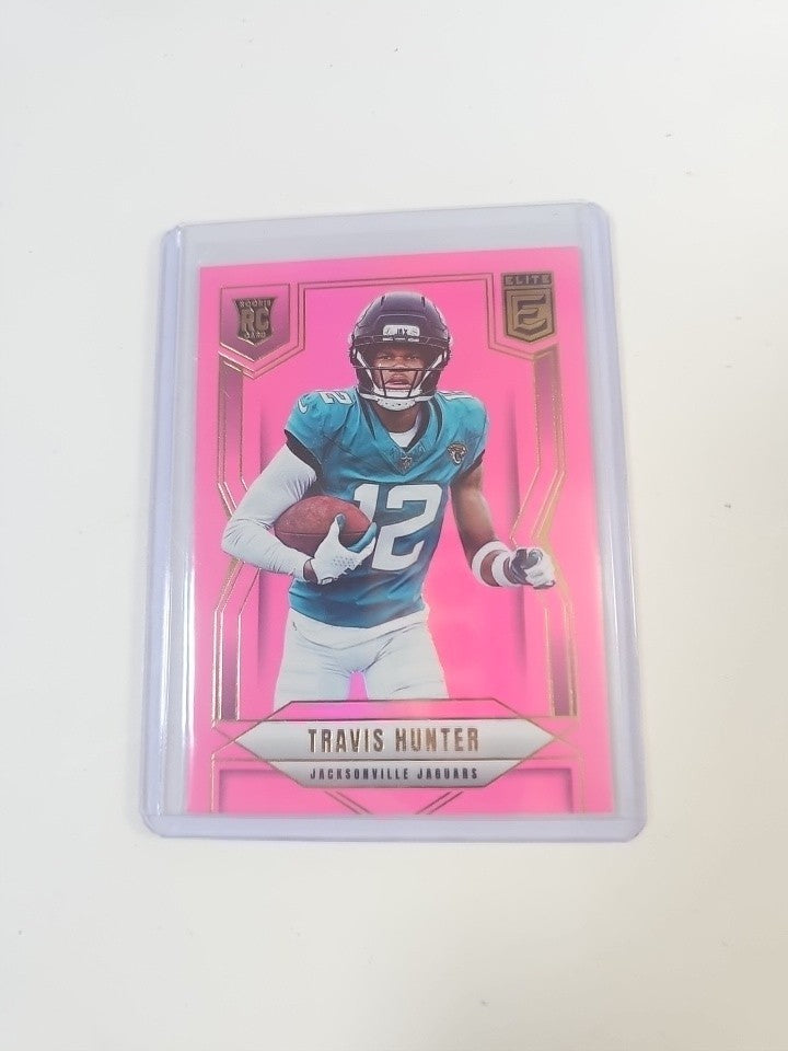 2025 Panini Elite Travis Hunter Rookie PINK SSP RC#114 JAGS🔥🔥